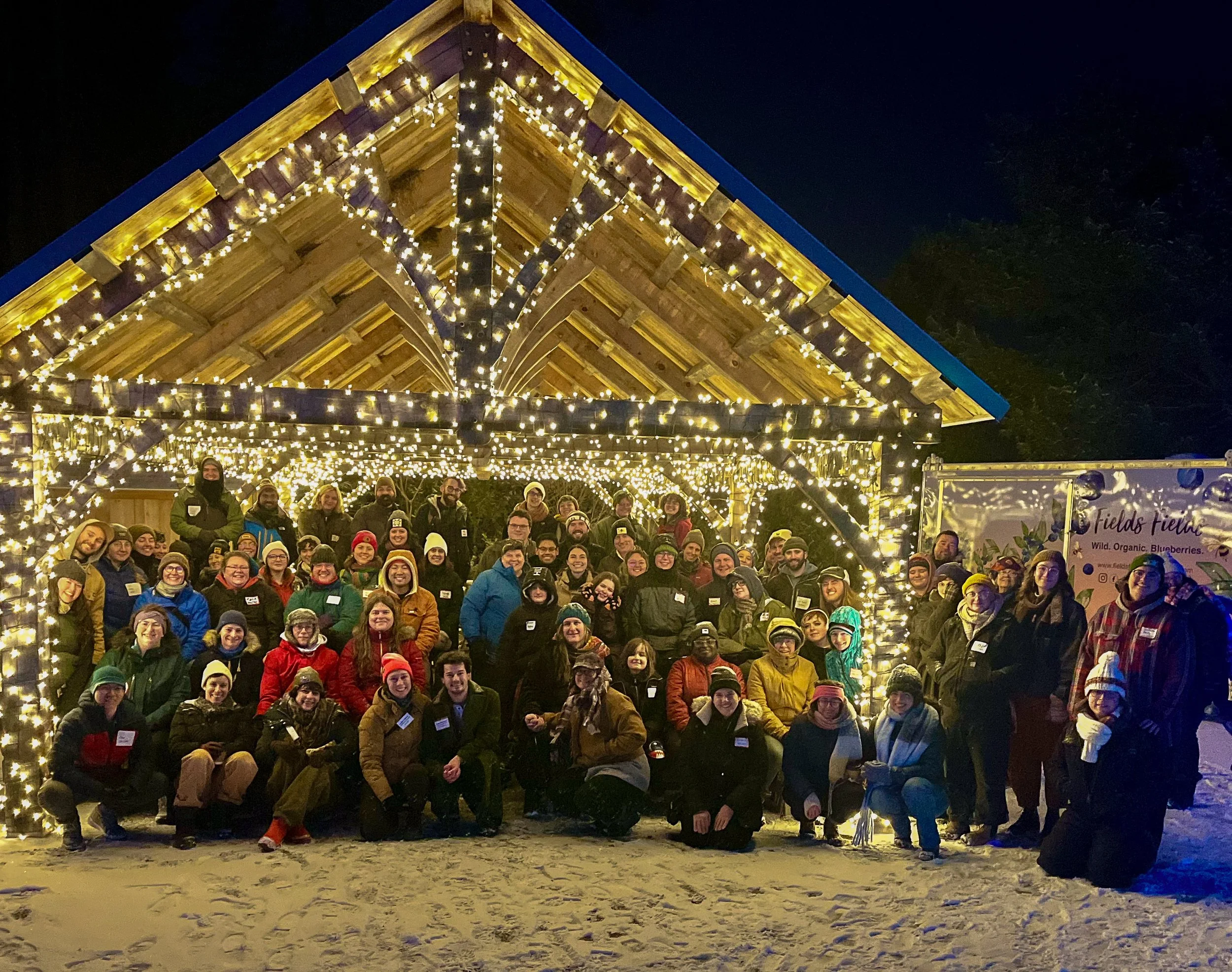 LGBTQIA+ Gardens Aglow Day, January 2025. Coastal Maine Botanical Gardens.