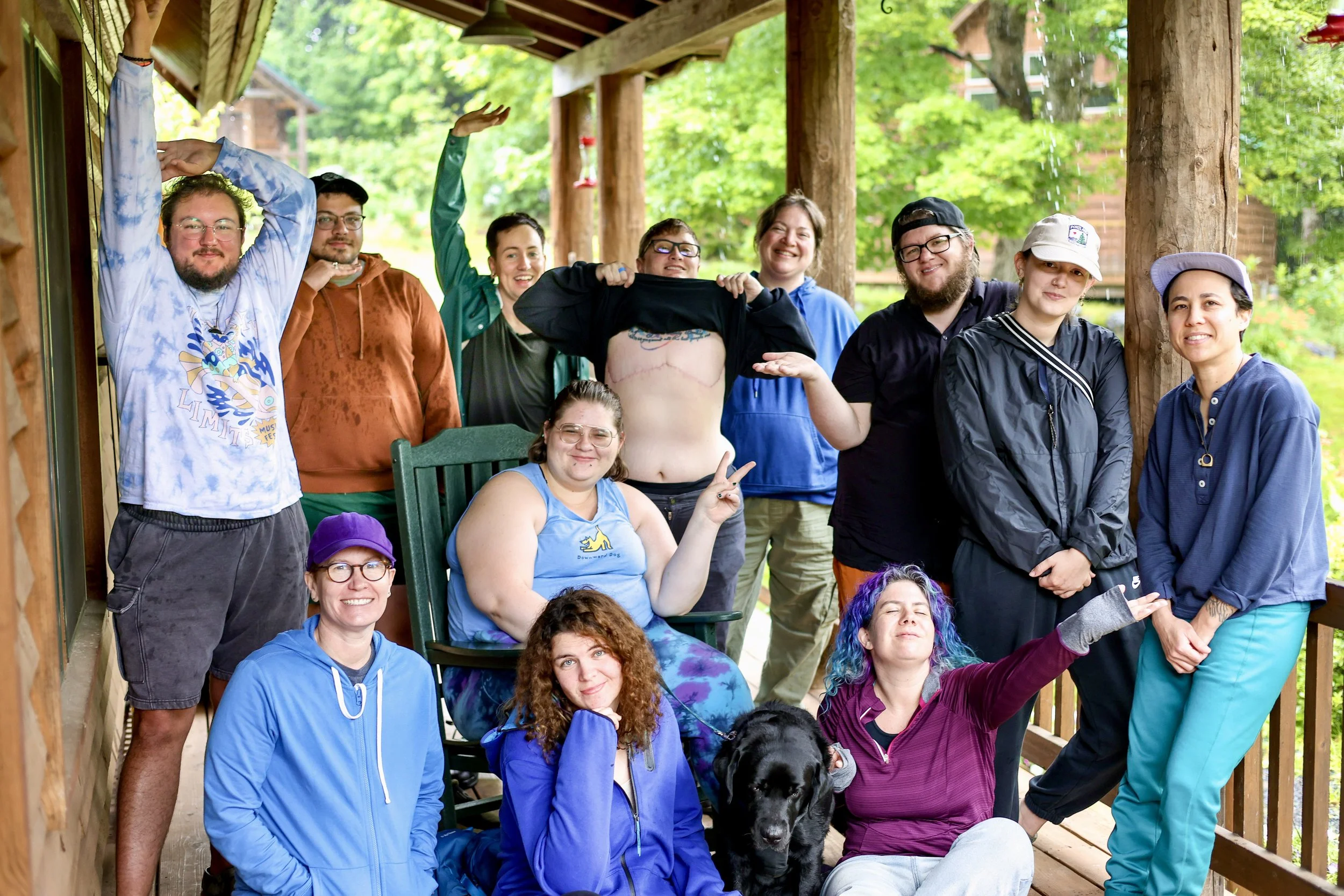 LGBTQIA+ Nature Retreat, July 2025. Greenville, Appalachian Mountain Club.
