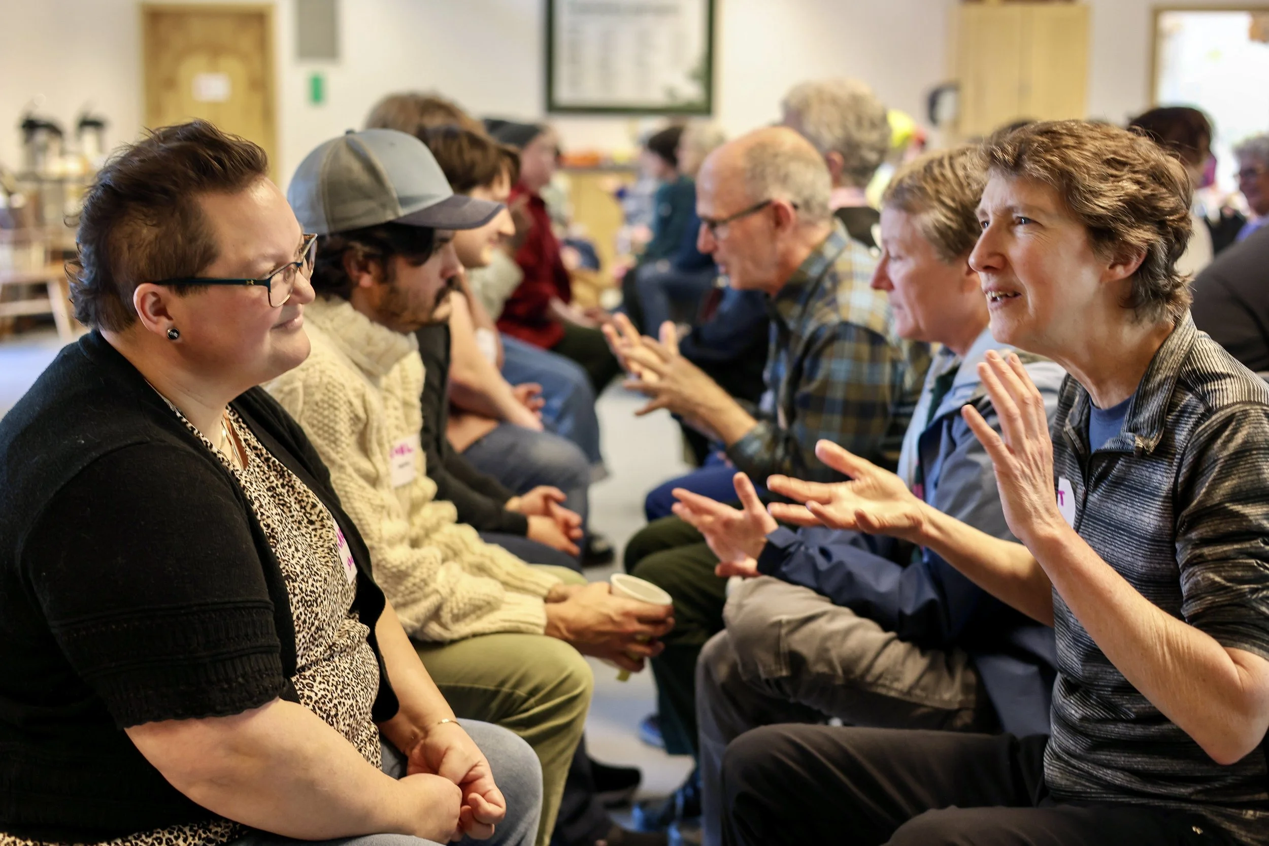 Intergenerational Storytelling & Speed-Friending, May 2025. Maine Audubon, Falmouth.