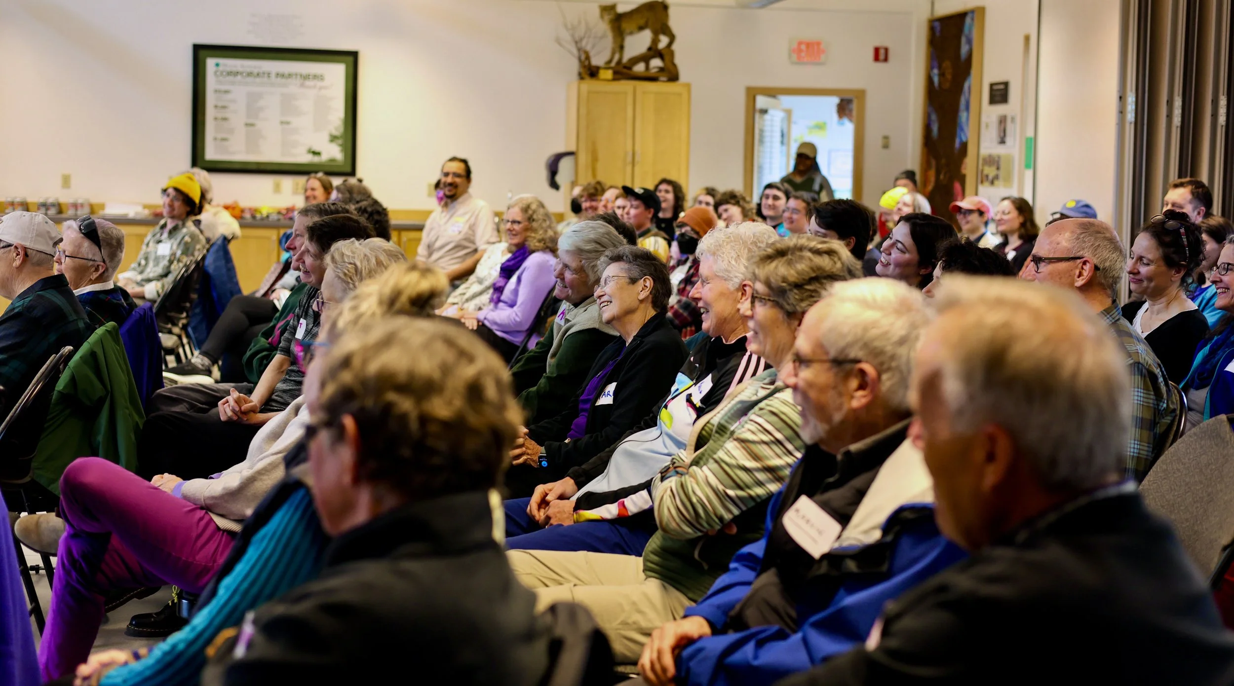 Intergenerational Storytelling & Speed-Friending, May 2025. Maine Audubon, Falmouth.