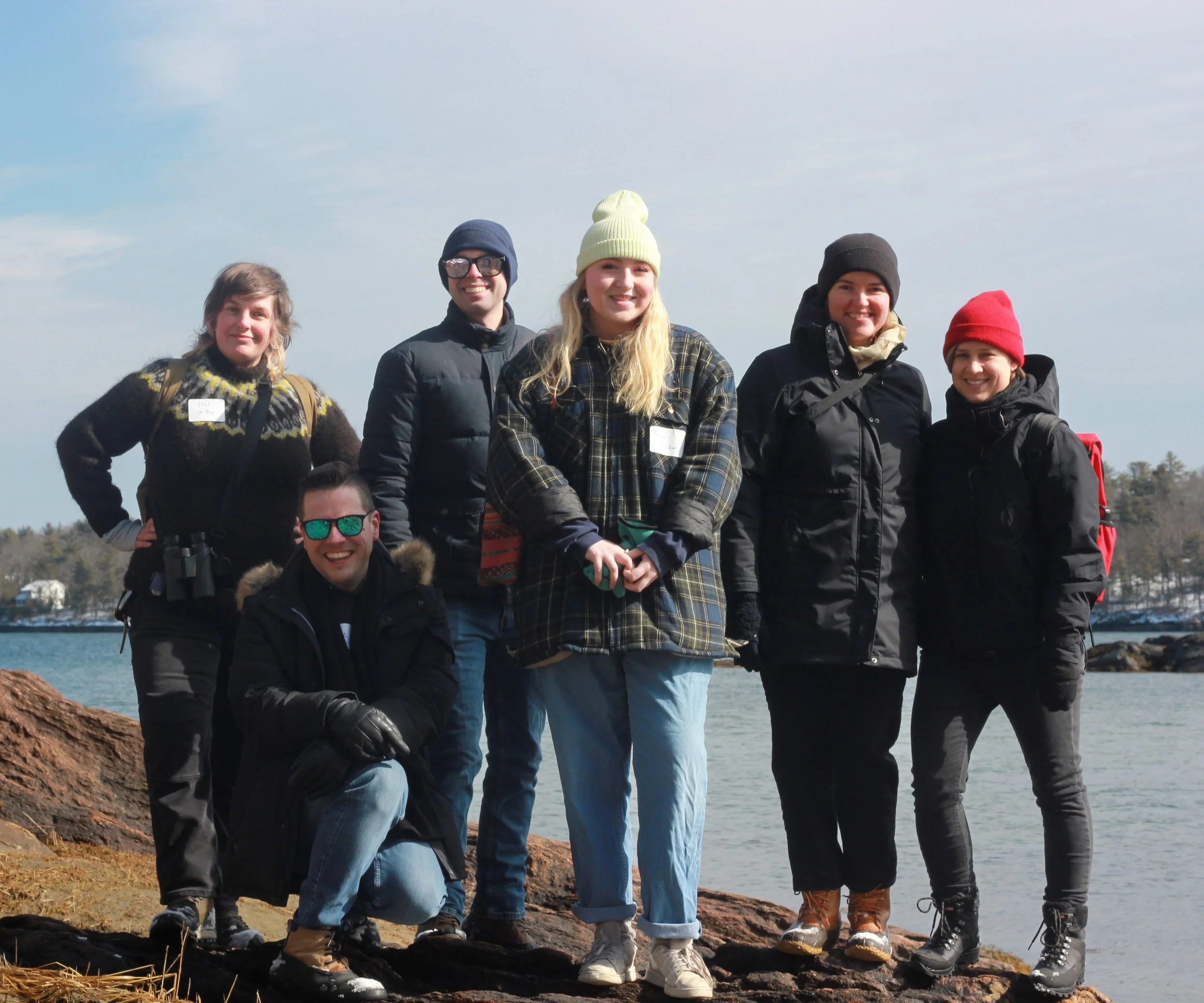 Winter Walk, March 2022. Brunswick-Topsham Land Trust.