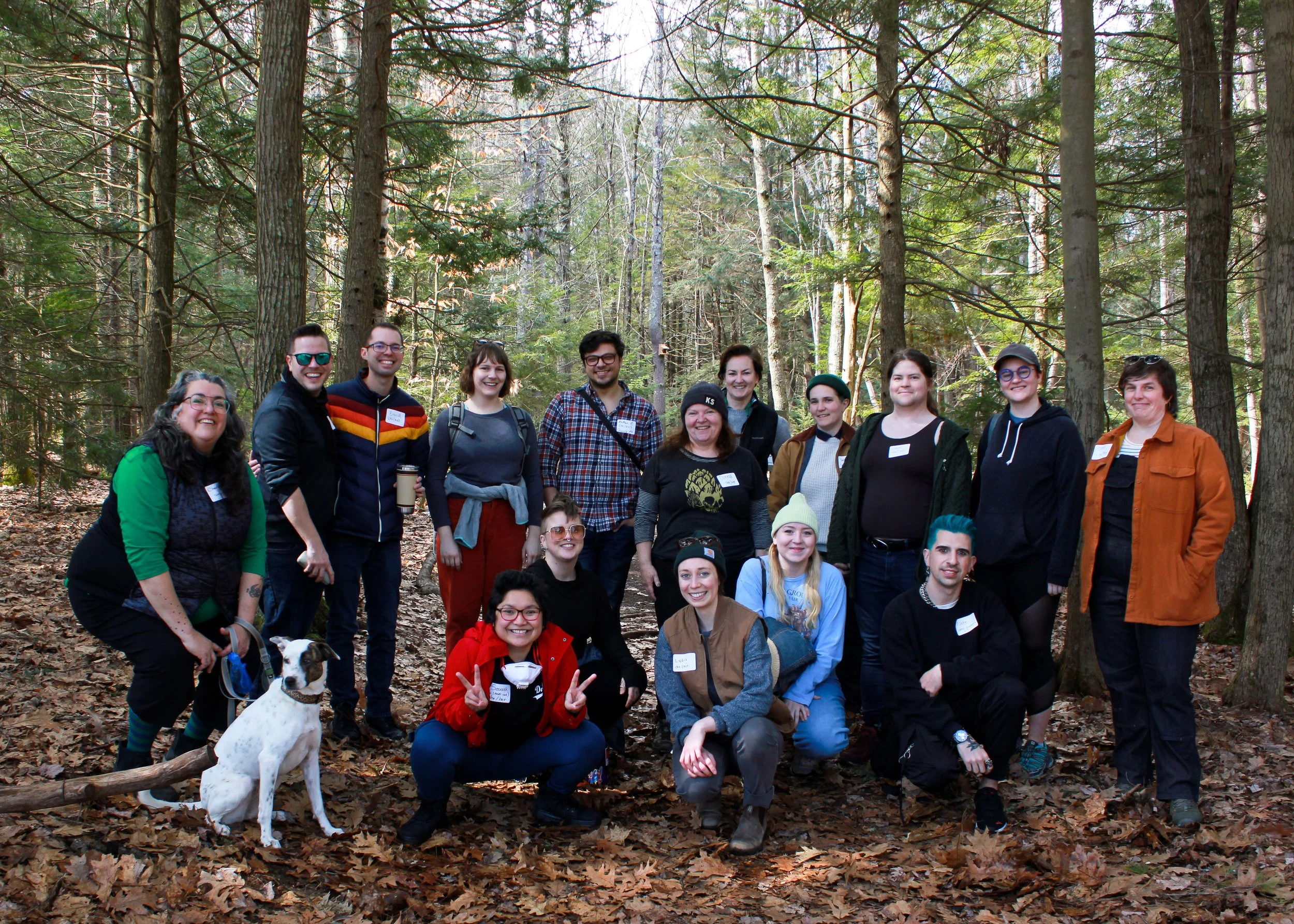 Winter Walk, March 2022. Brunswick-Topsham Land Trust.