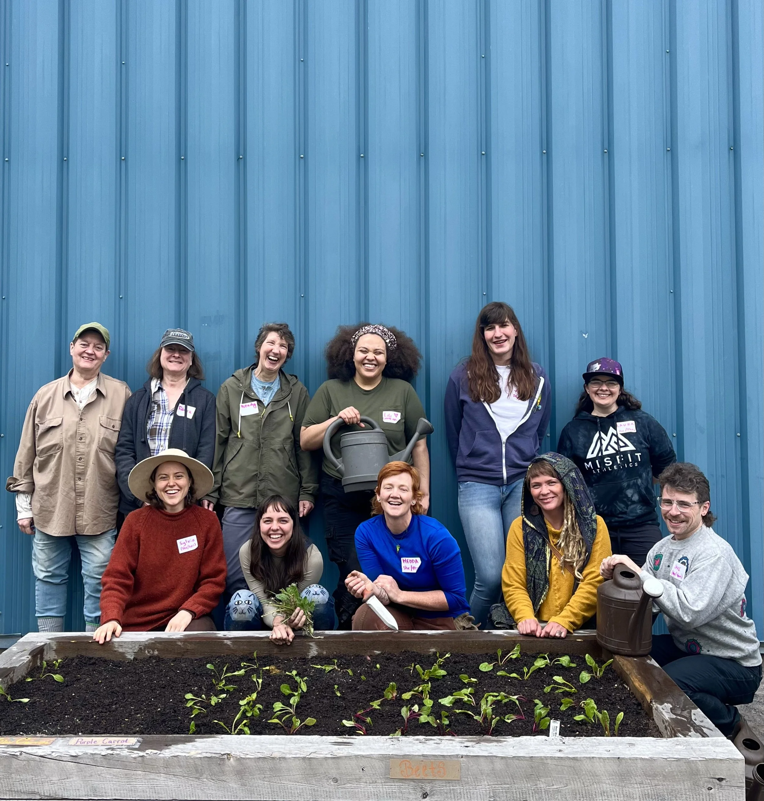 Gardening Workshop & Heart Circle, May 2024. Portland Recovery Community Center.