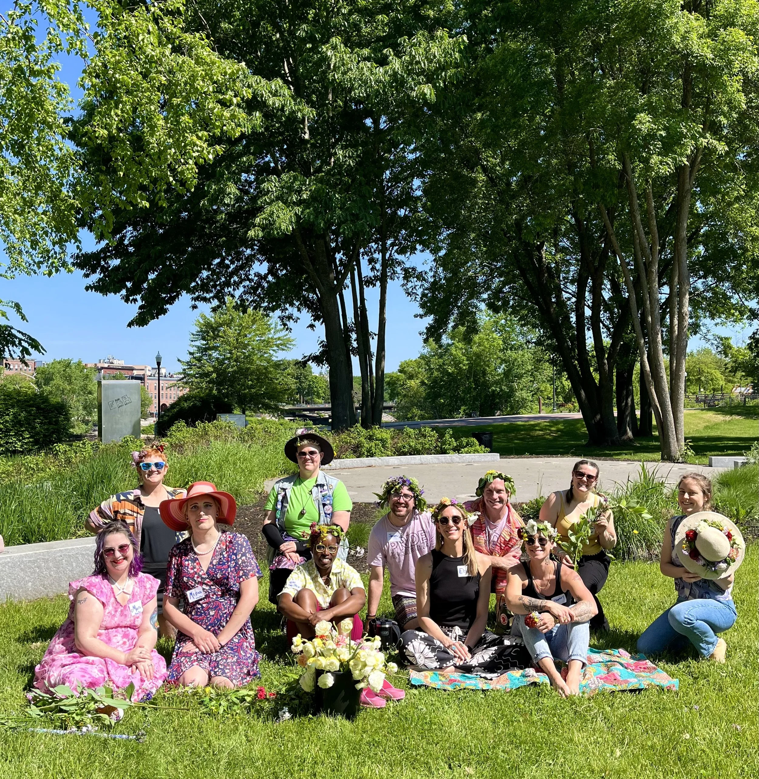 Flower Crown Construction, June 2024. Lewiston.
