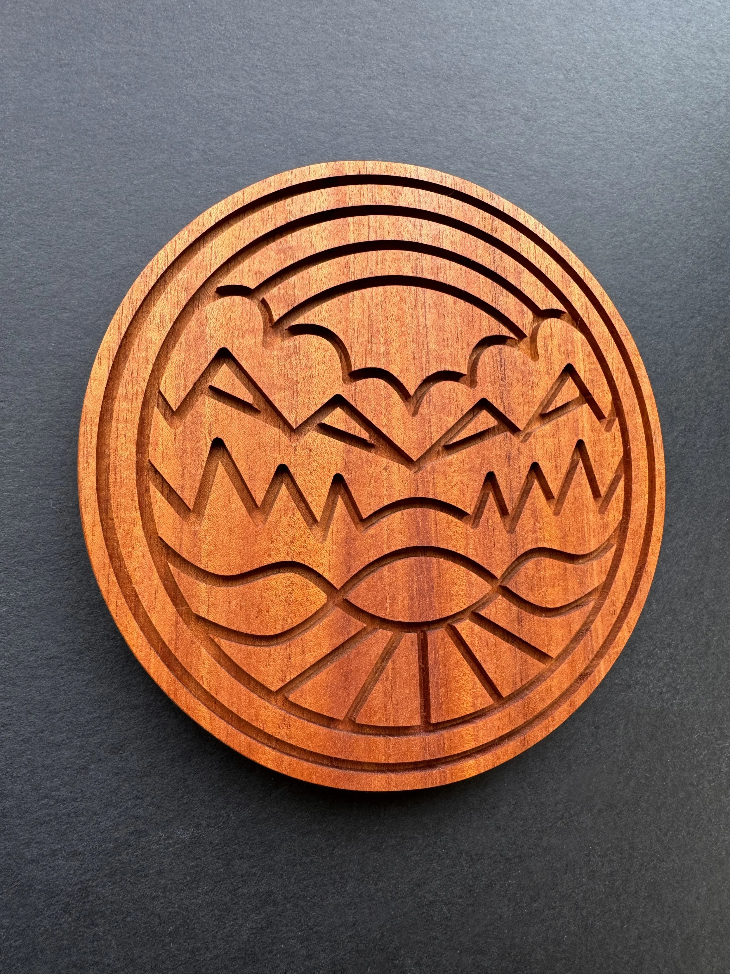 Mahogany 3D Nature Landscape Wall Art