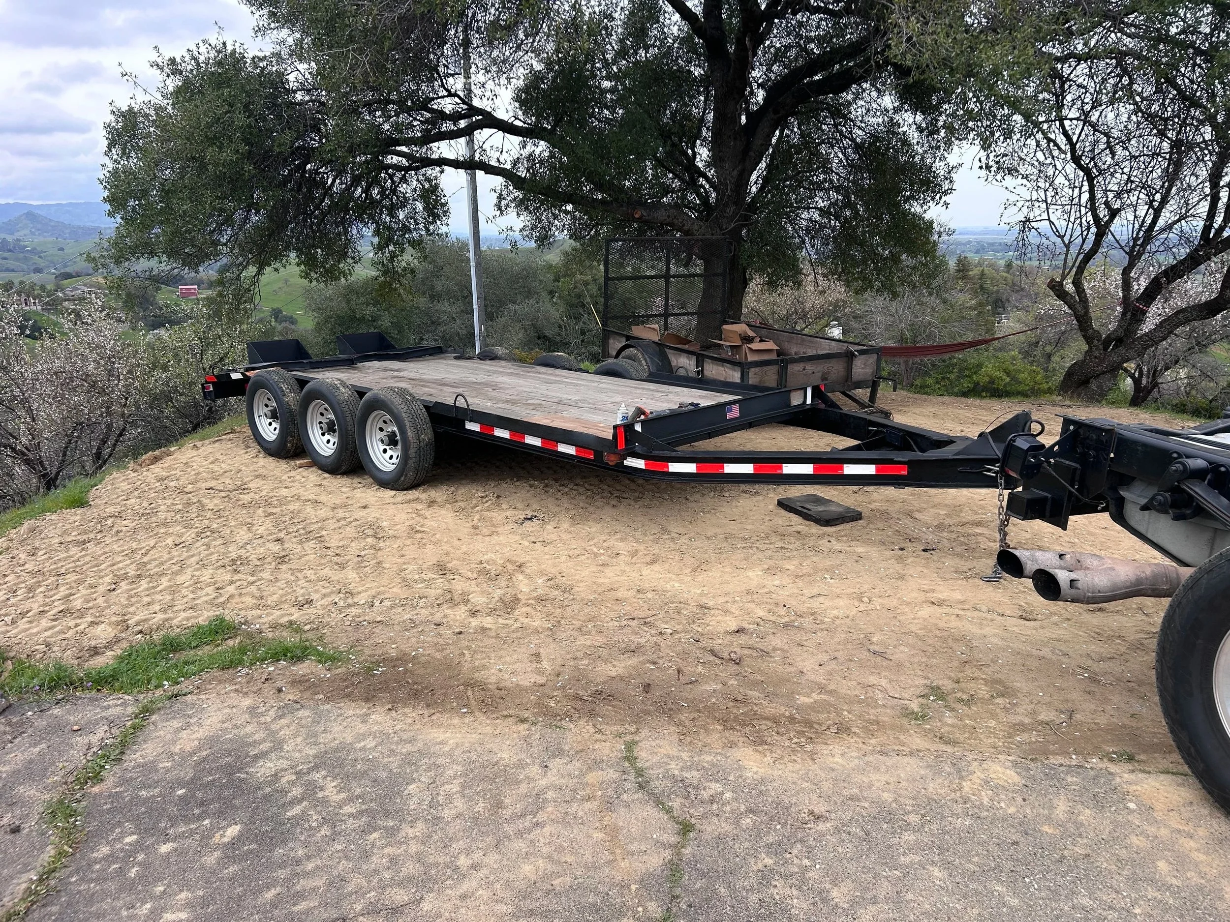 16 ft Equipment Trailer for Rent 15K lbs Triple Axle