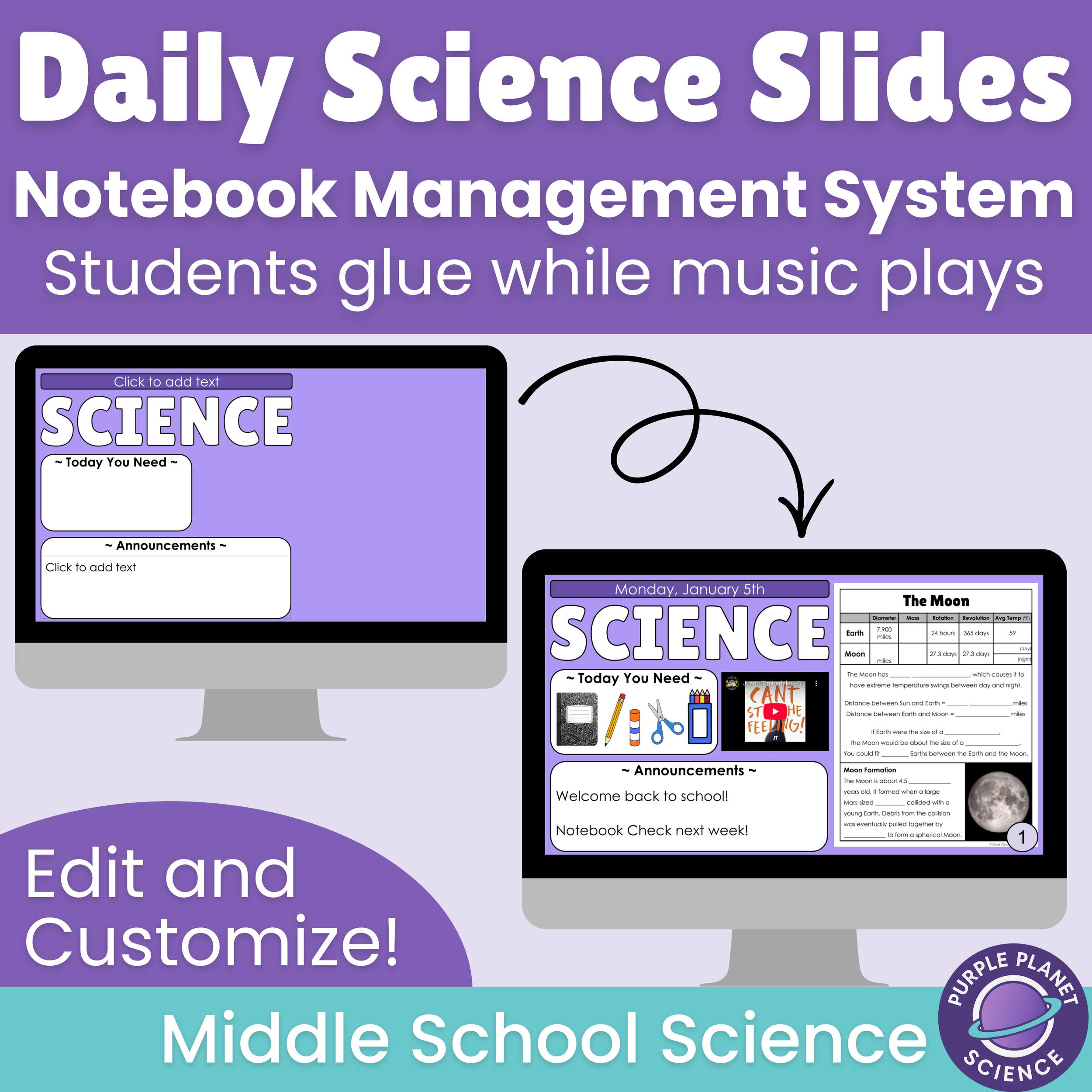 Daily Science Slides Template