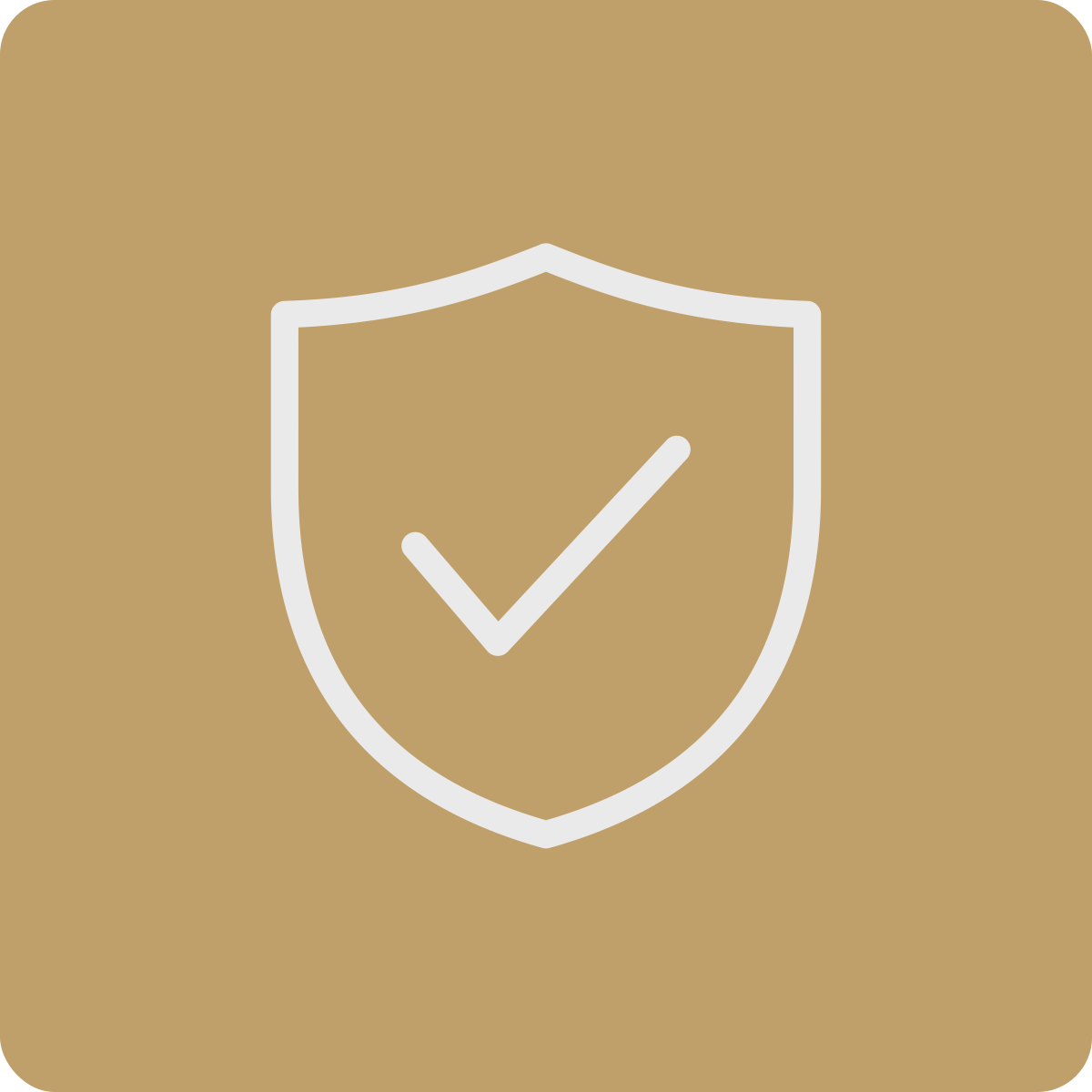 Shield with a checkmark in the center, symbolizing security or protection.