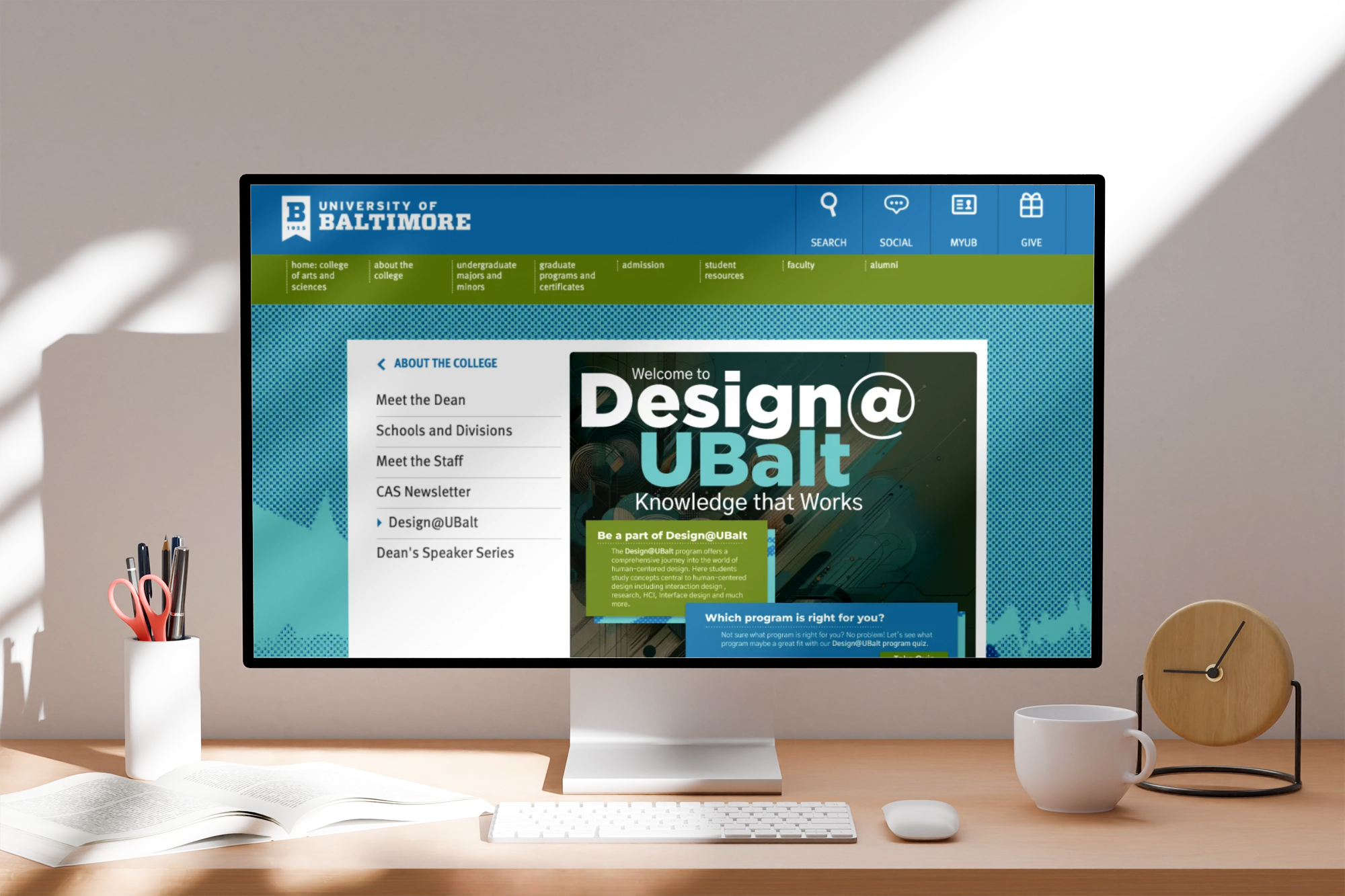 Design@UBalt Hub Redesign