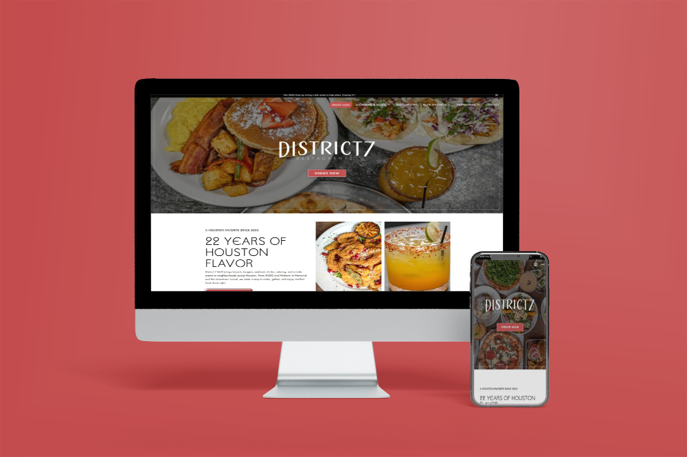 District 7 Grill Website Redesign