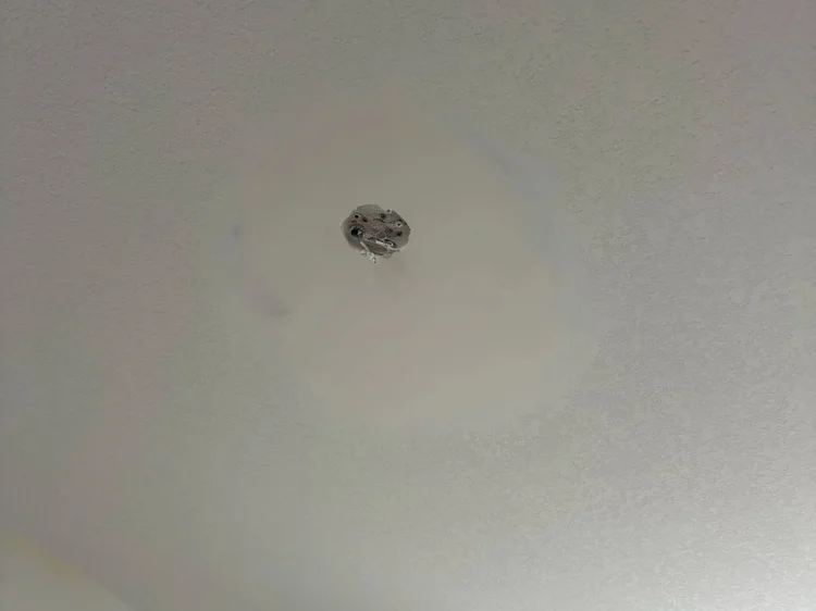 Ceiling light relocation & drywall prep — VM Diamond Construction