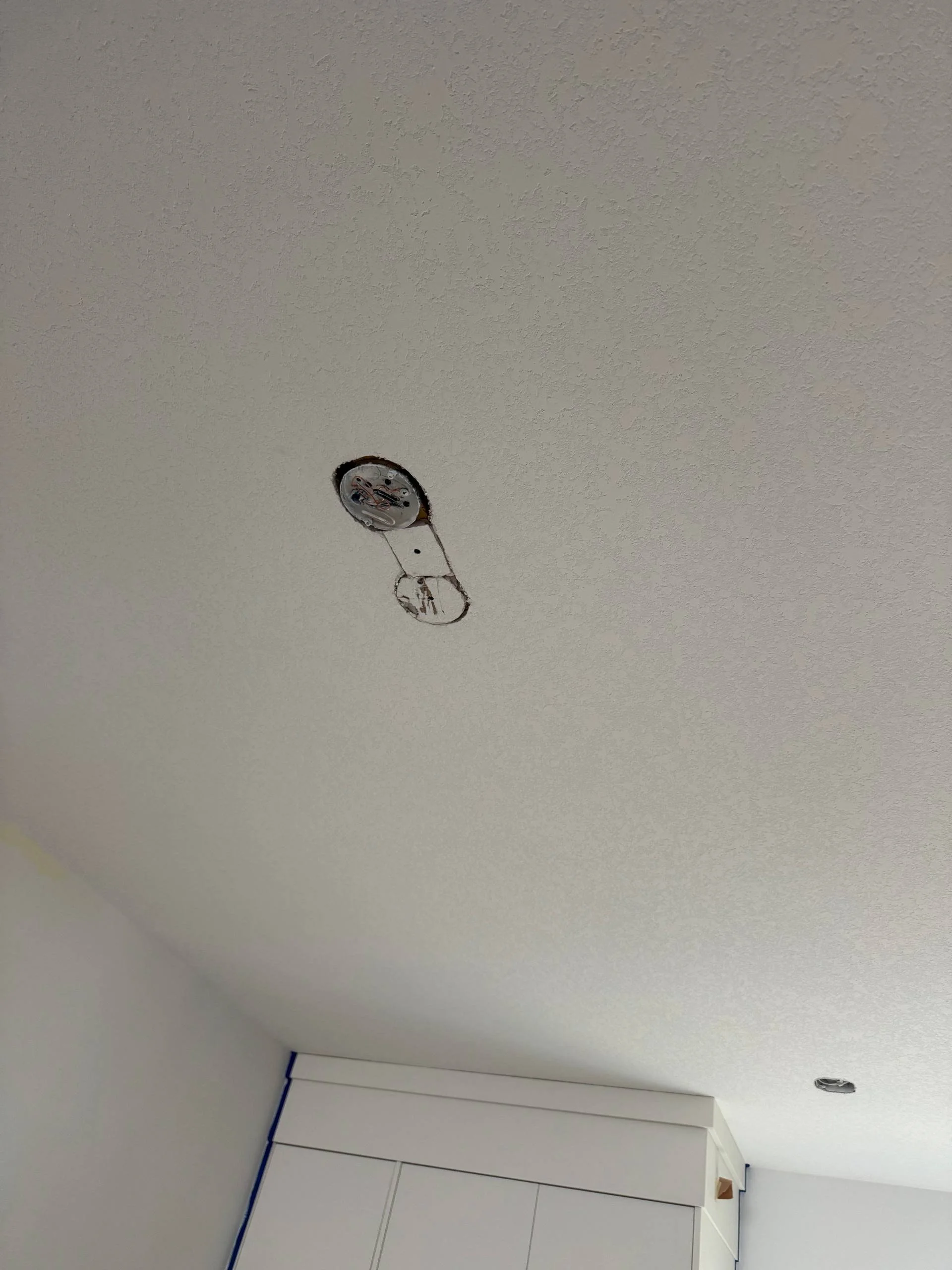 Ceiling Light Relocation &amp; Drywall Prep