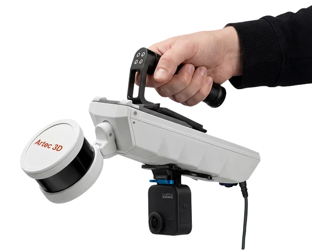 The Artec Jet LiDAR scanner being used by hand