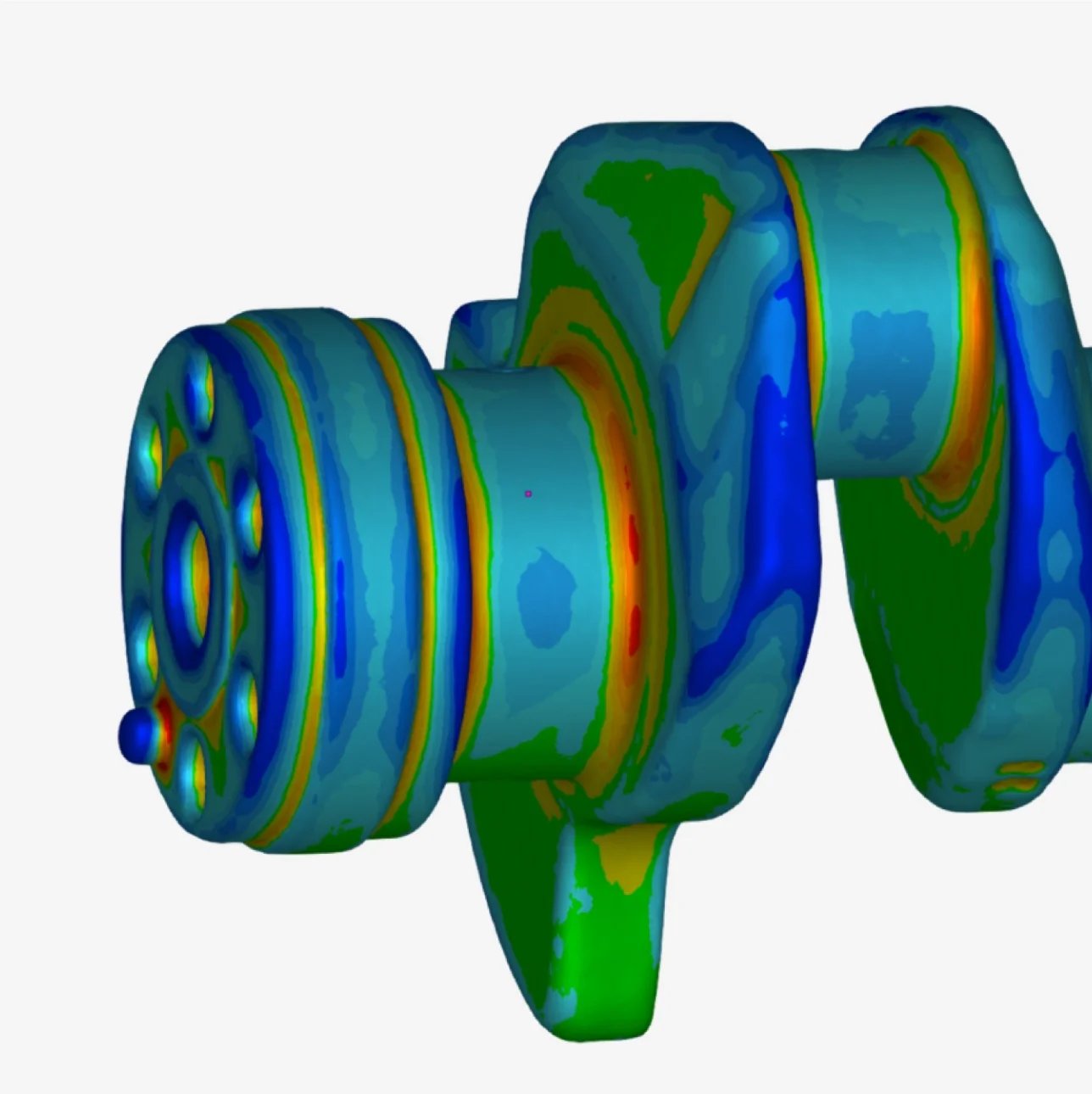 Deviation analysis (surface distance mapping) comparing a 3D scan to a CAD model in Artec Studio