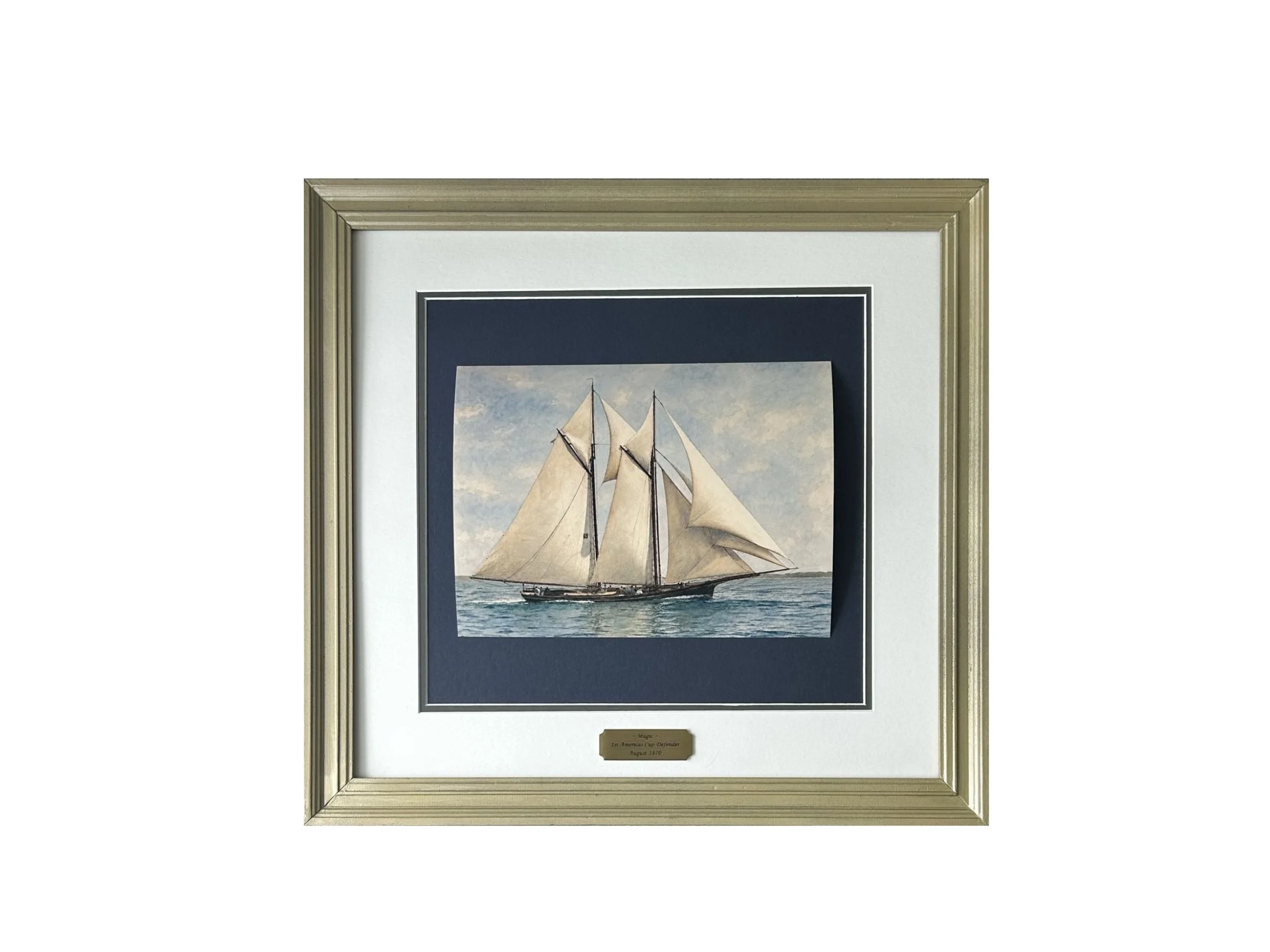 Yacht Magic, 1870 winner of the 1st America's Cup Defense, Heritage Edition