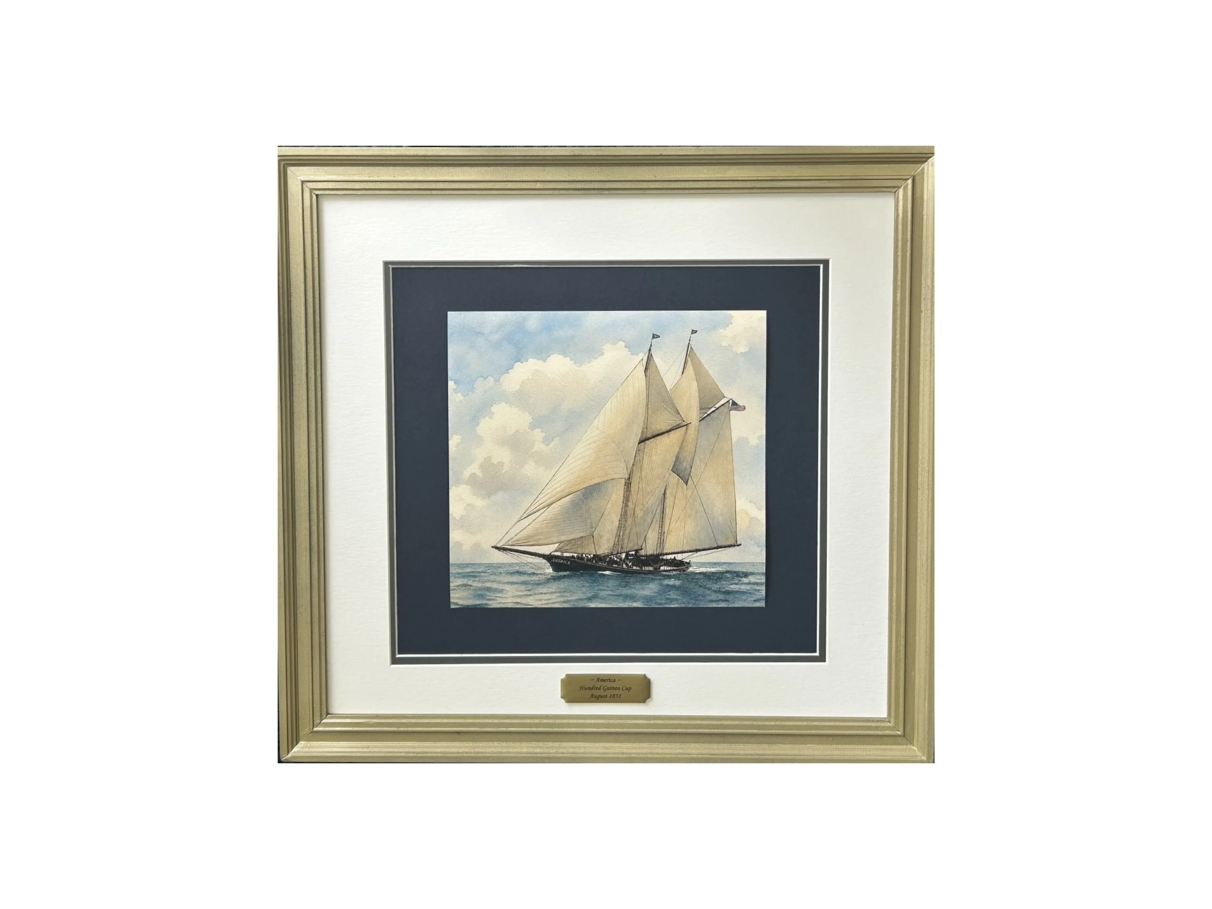 Yacht America, winner of the 1851 Hundred Guinea Cup,  Gallery Edition