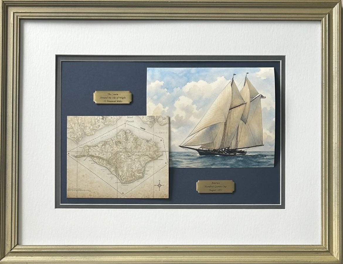 Yacht America, winner of the Hundred Guinea Cup, Heritage Edition