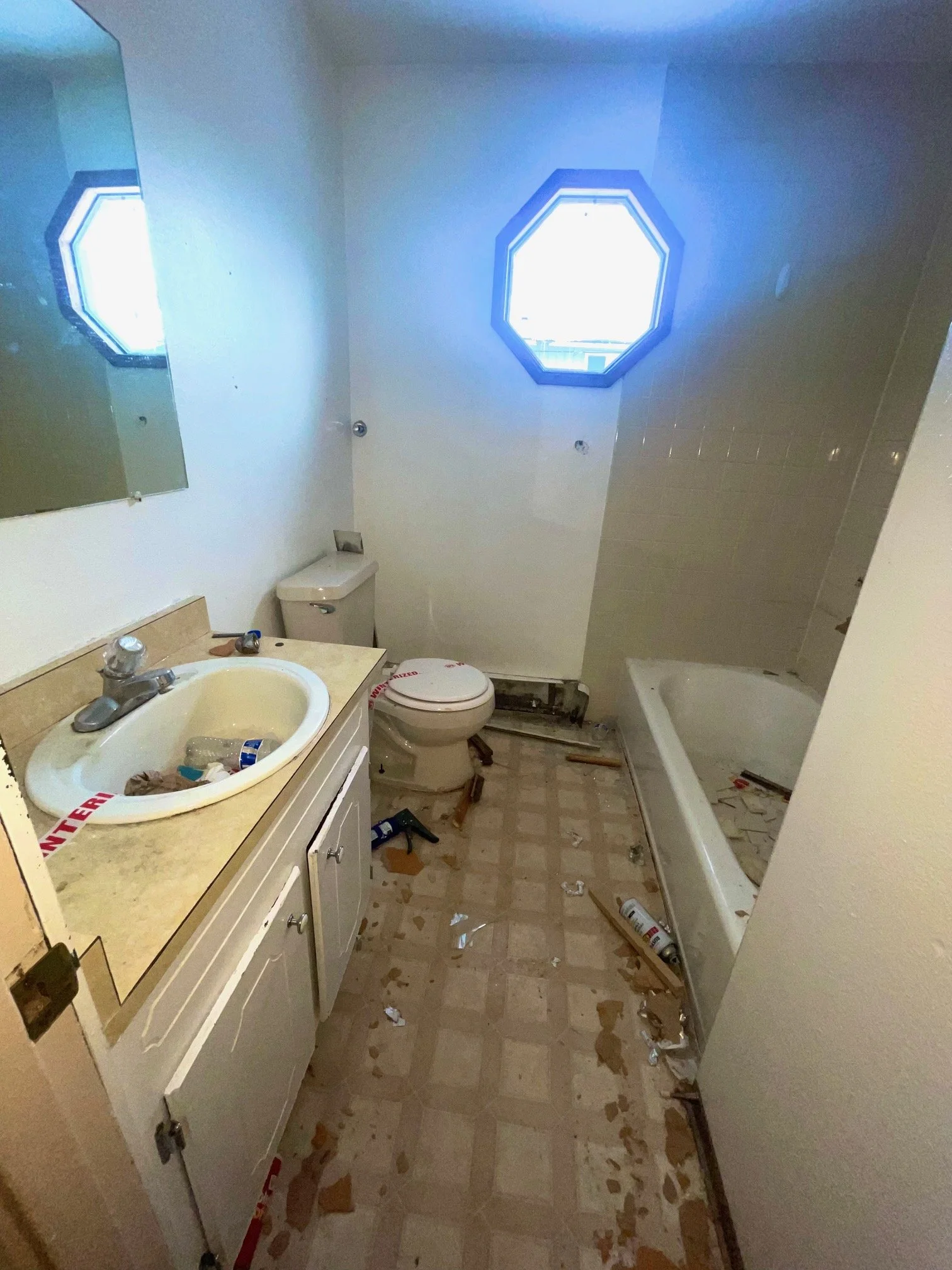 Apt 1 Bathroom 1- Before