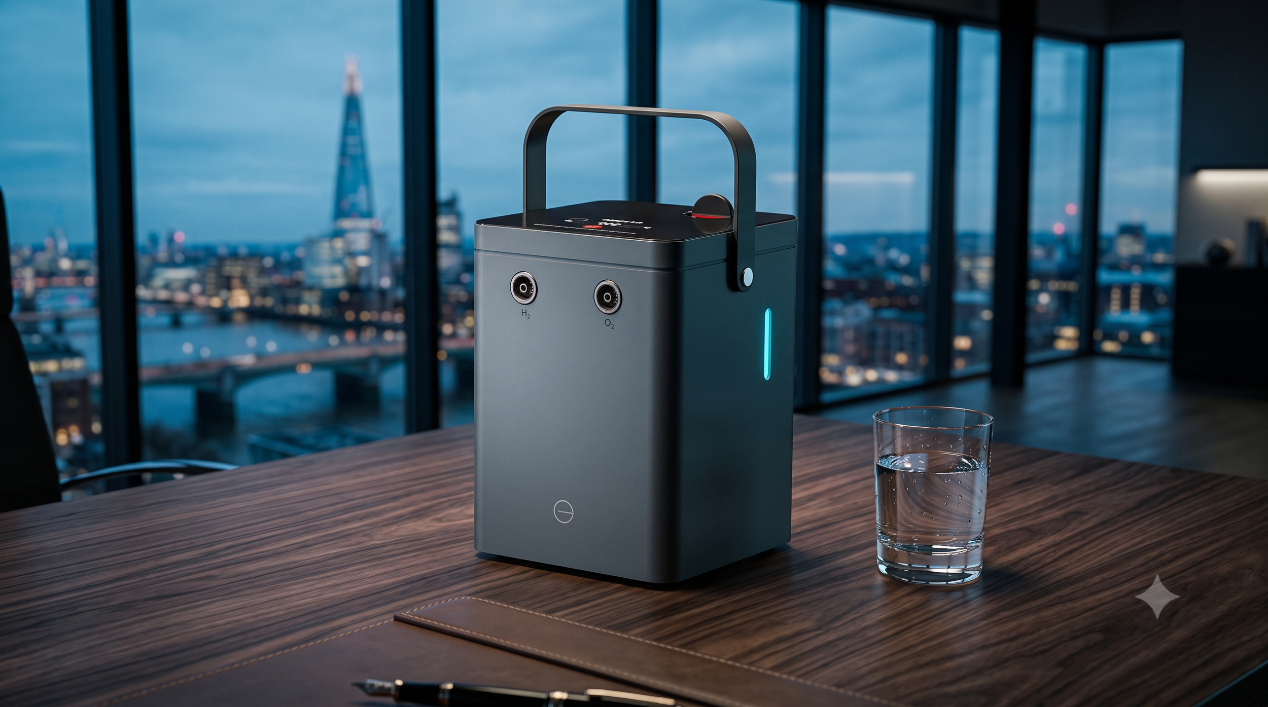 AirGo portable hydrogen inhalation wellness machine with carry case by CellPowerX