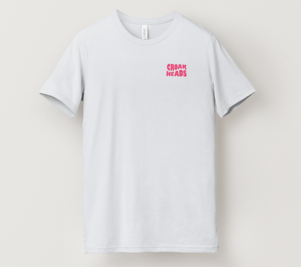 Small Hot Pink Logo T-Shirt | White