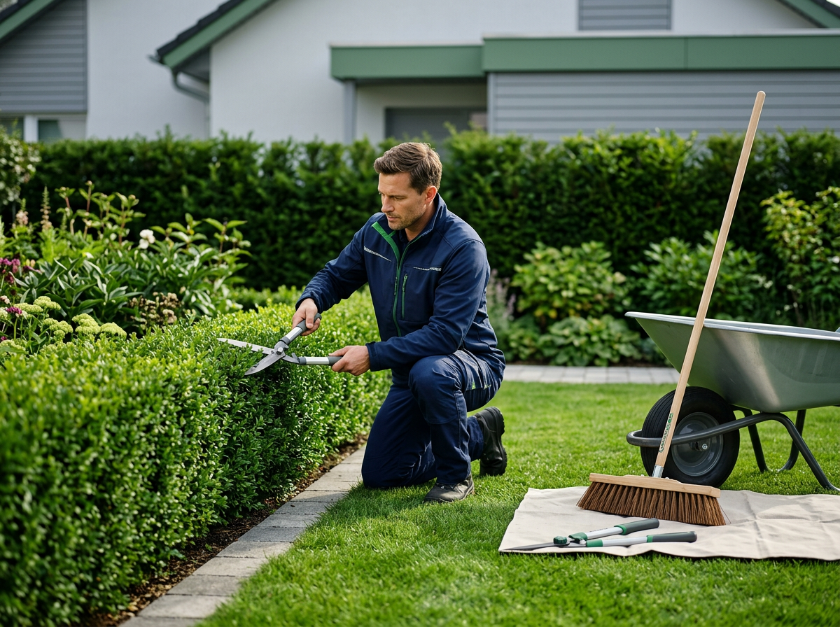 Professionelle Gartenpflege und Heckenschnitt in Waldshut-Tiengen durch TopClean.