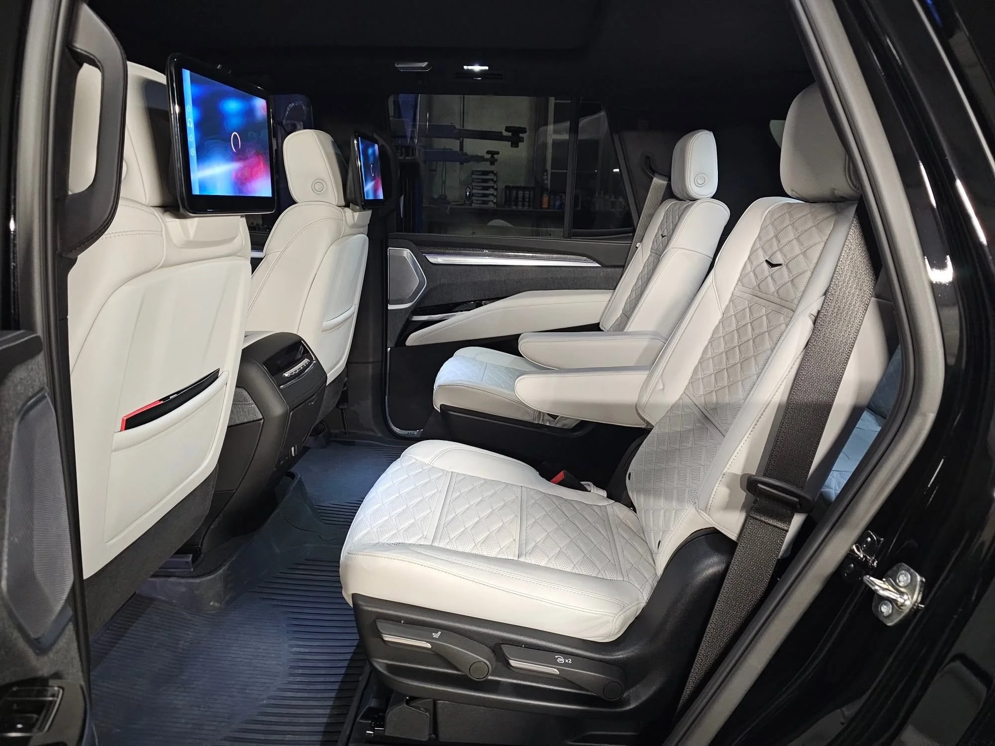 Leather seats detailed