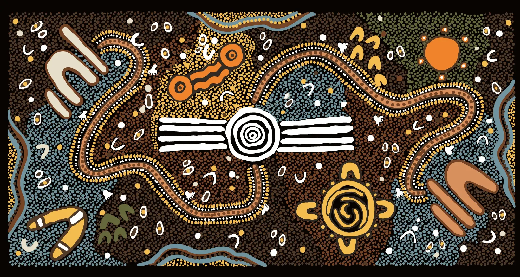 New artwork created for Condobolin Aboriginal Health Service by Allana Newman.
