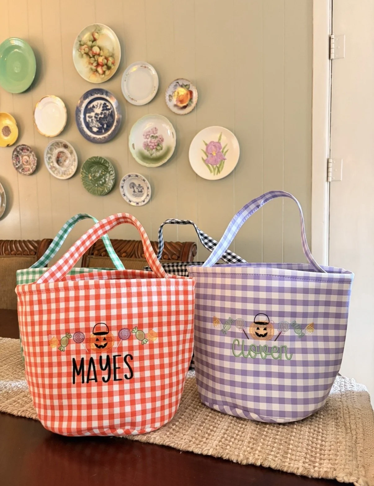 Embroidered Halloween Bucket