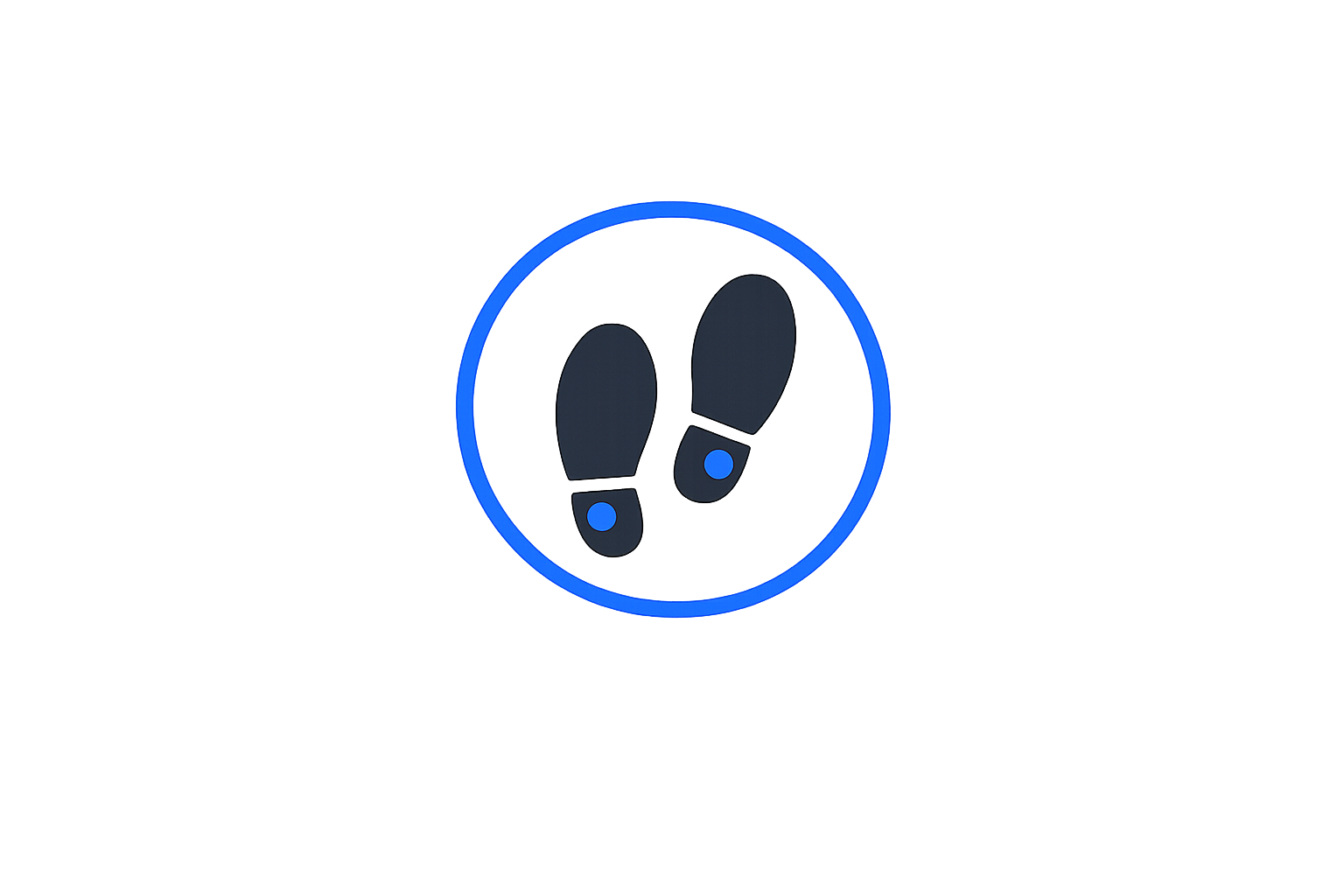 Close-up view of a blue USB flash drive with a black and blue logo on top.