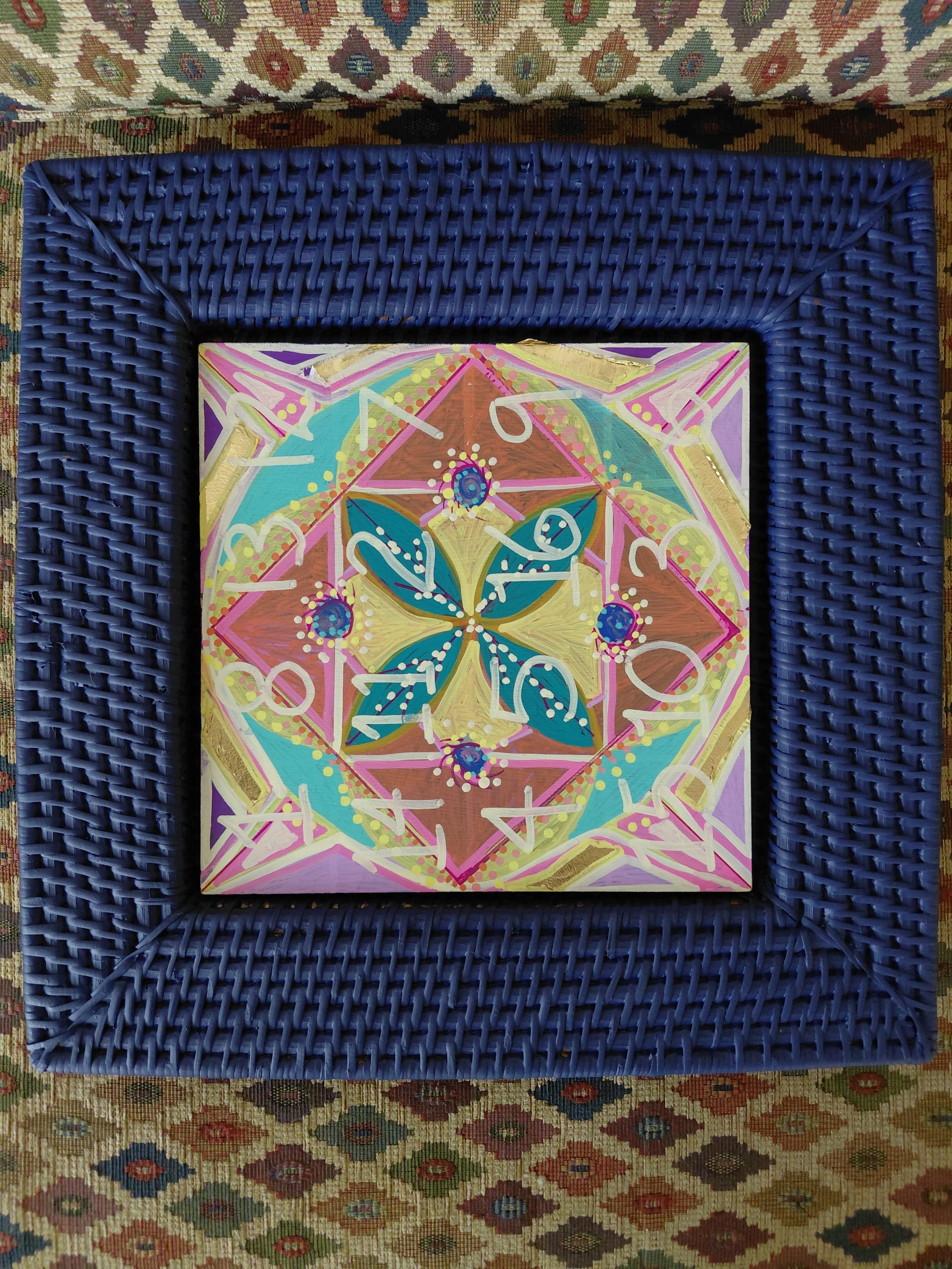 Piological Magic Square with a Touch of Teal