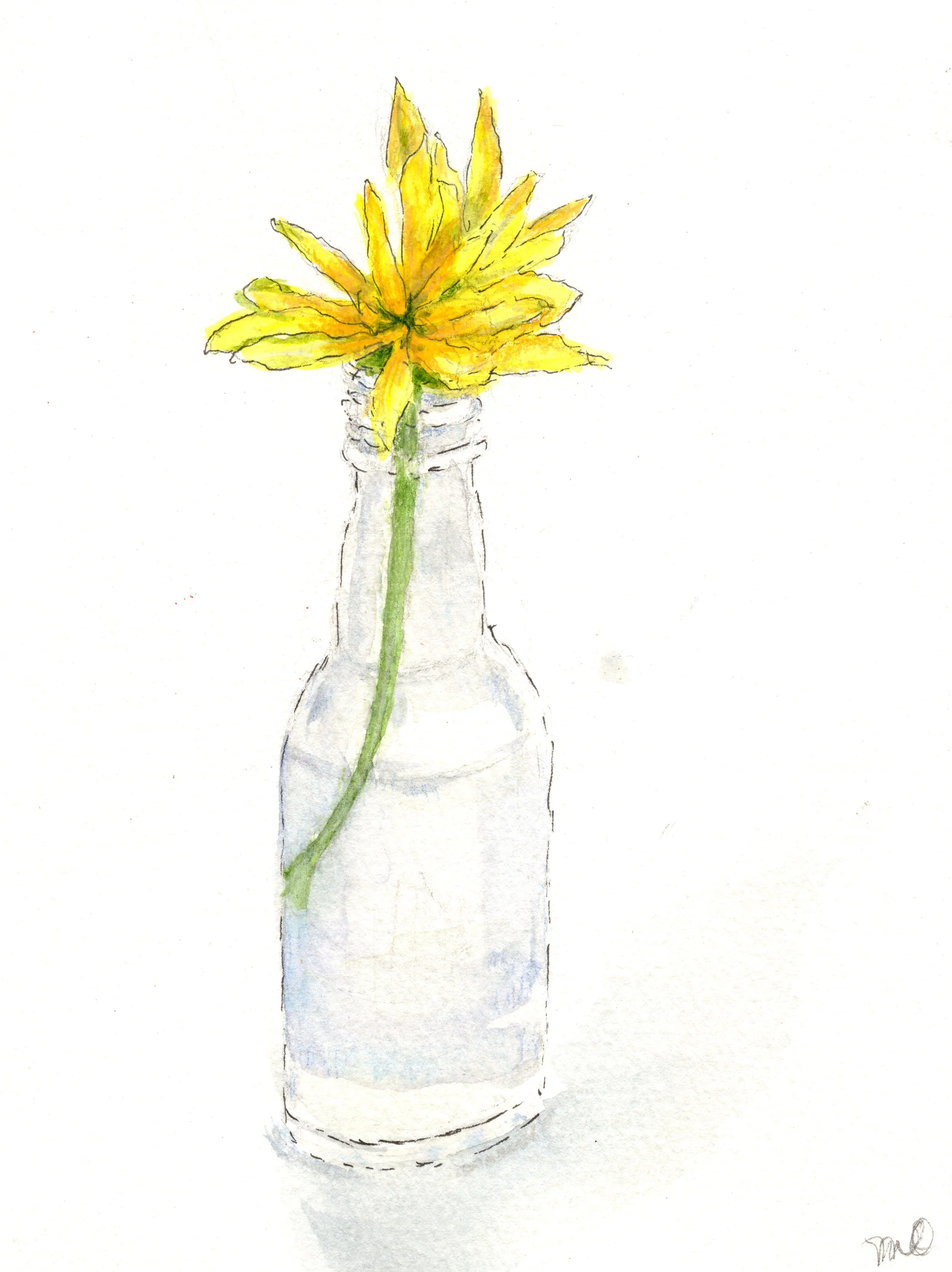 Yellow Flower in Vase