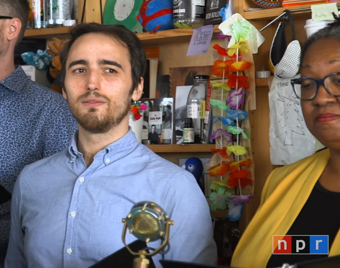 Jason Weisinger performing with Essential Voices USA on NPR's Tiny Desk Concerts