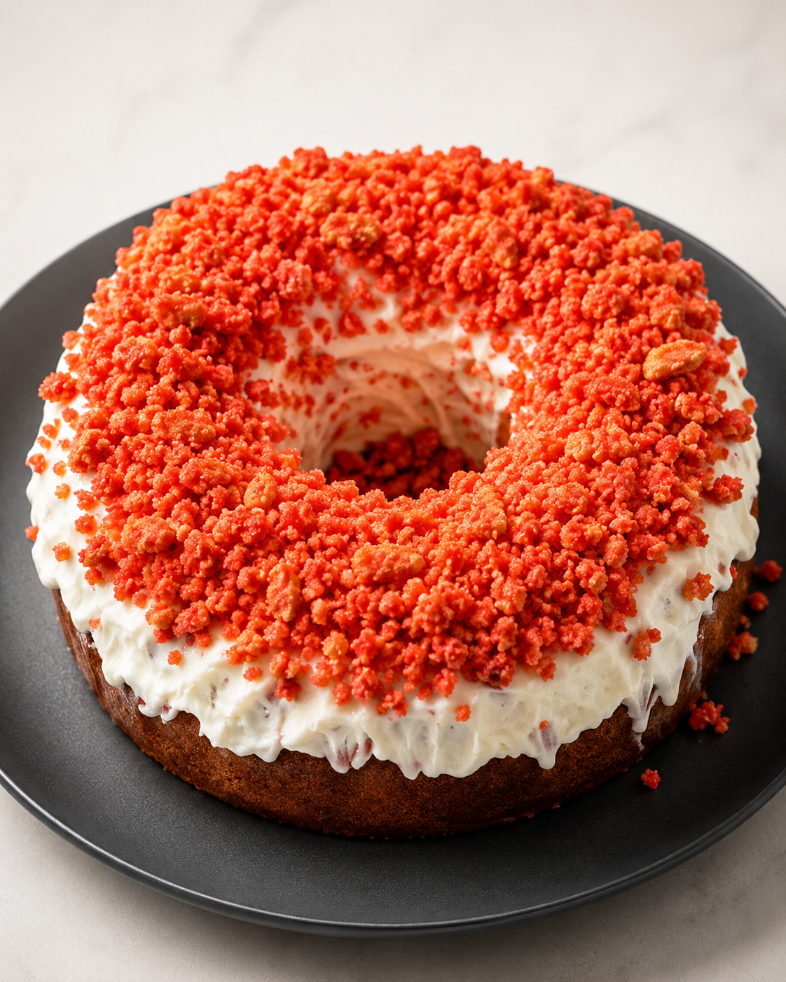 Strawberry Crunch Pound Cake