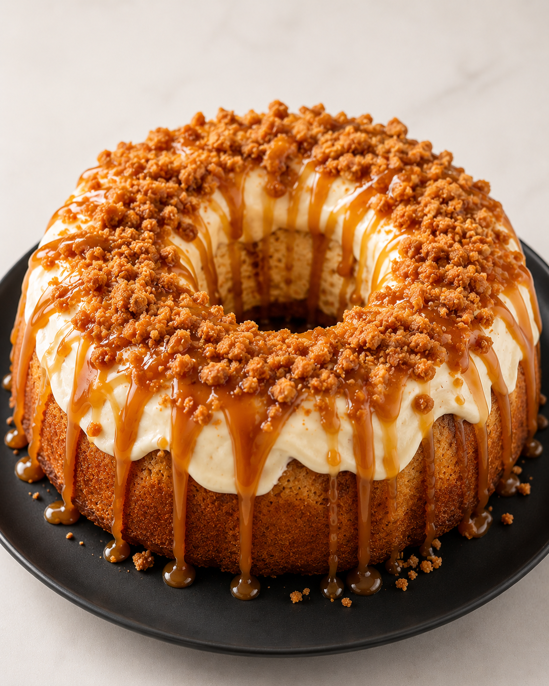 Caramel Crunch Pound Cake