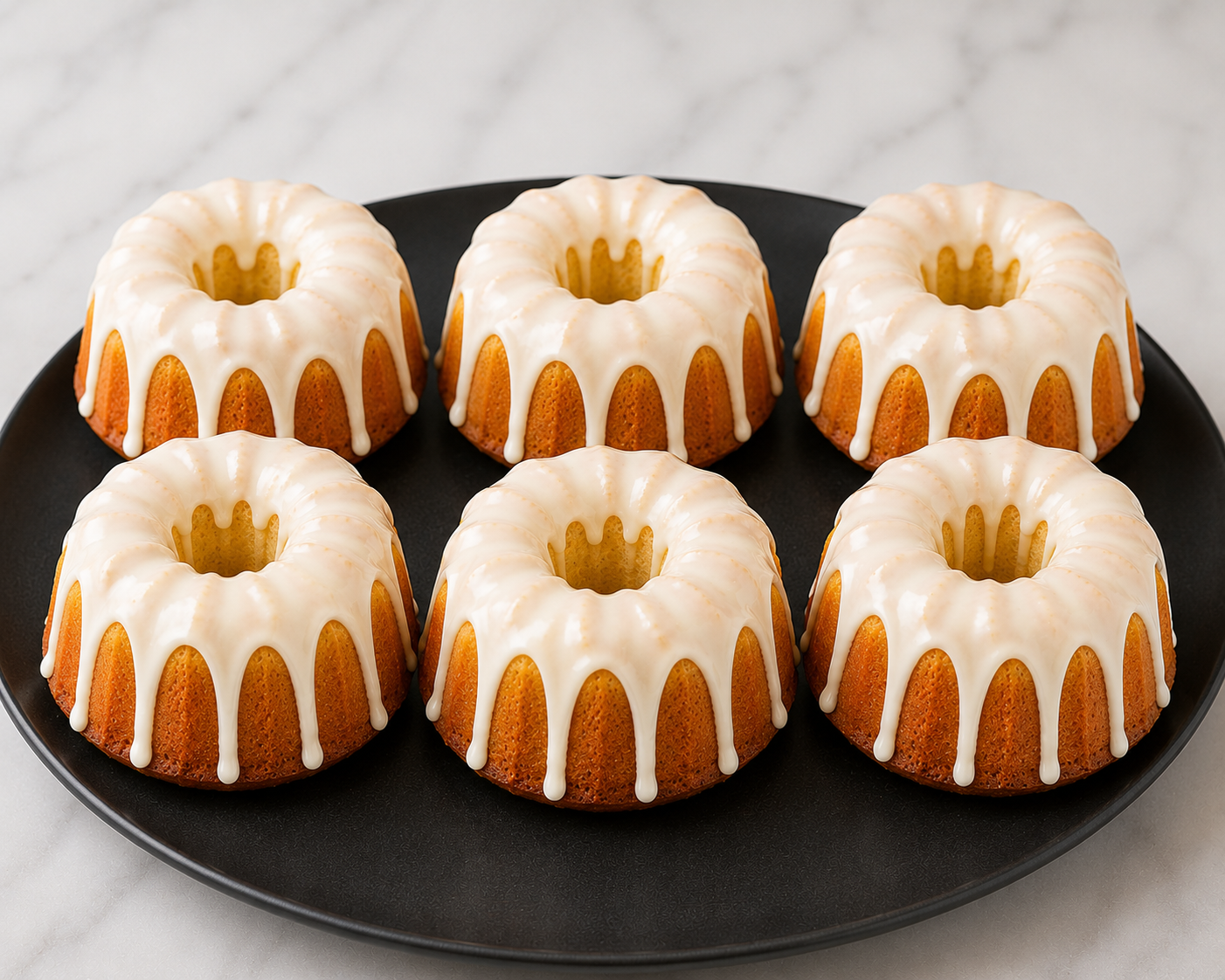 6 MINI POUND CAKES  - Lemon Pound Cake