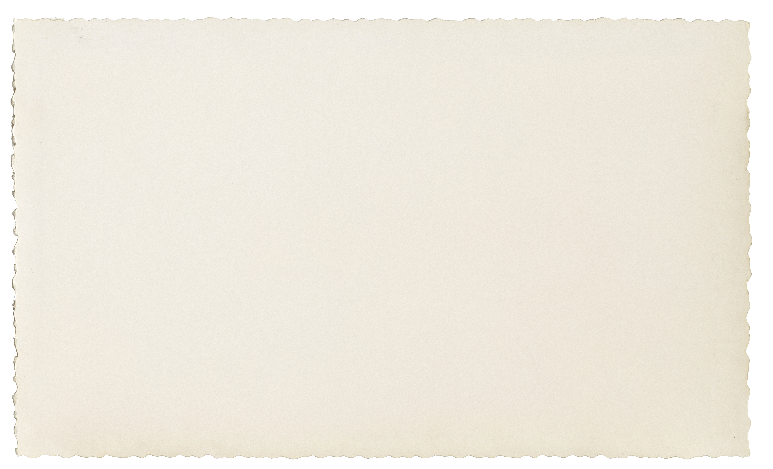 A blank, torn piece of paper with slightly rough edges, beige color, and a textured surface.