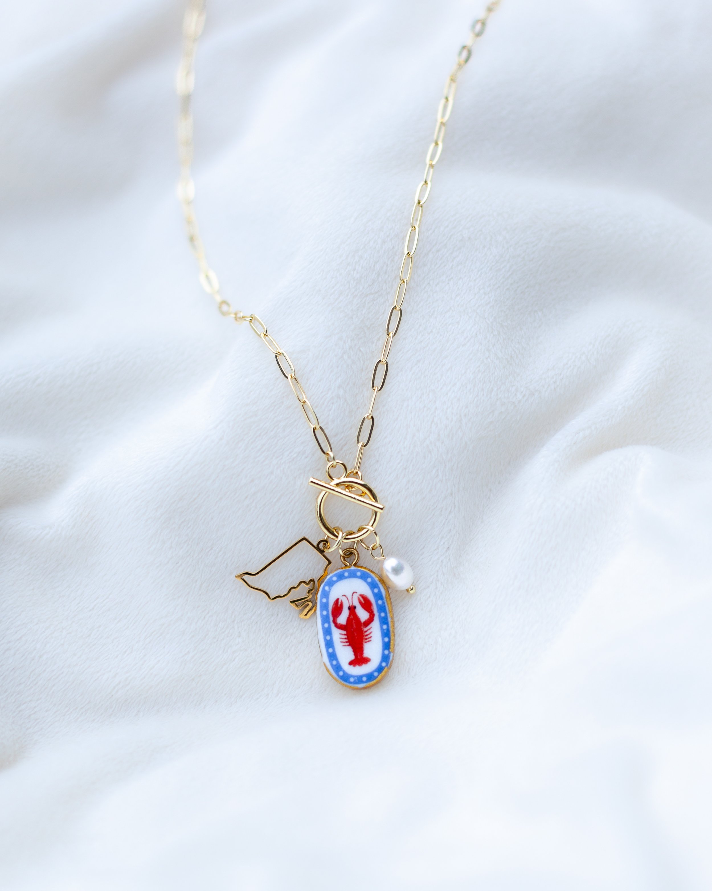 Ocean State Toggle Necklace