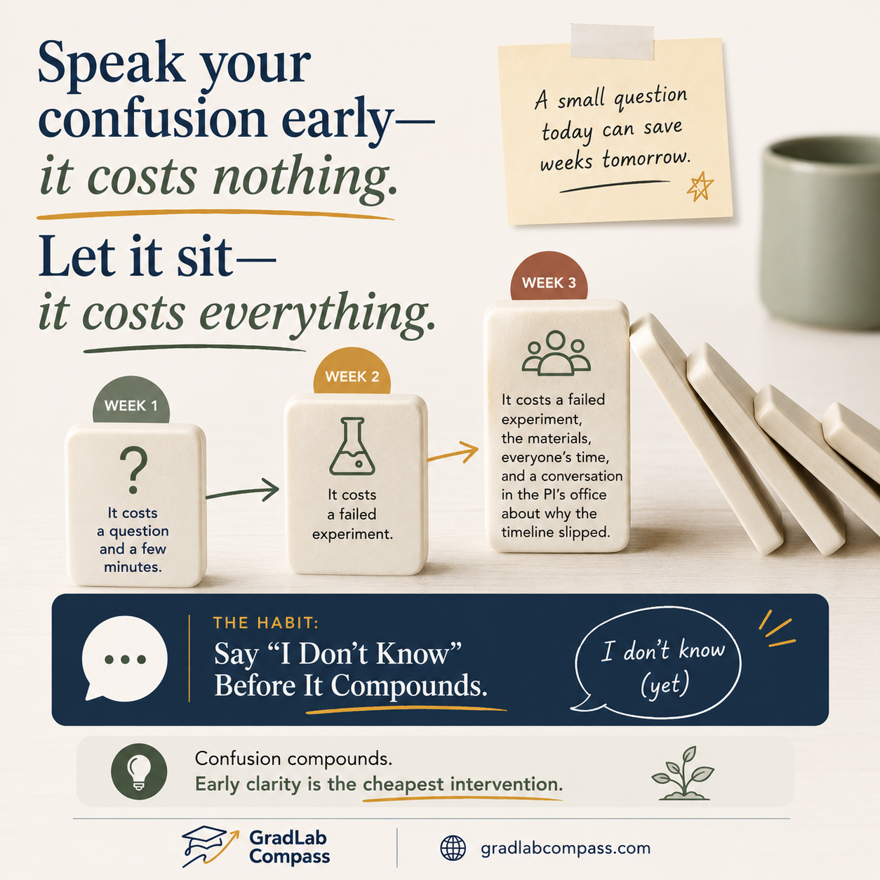 Habit, Not Hack: Saying I Don’t Know Early (Trainee)