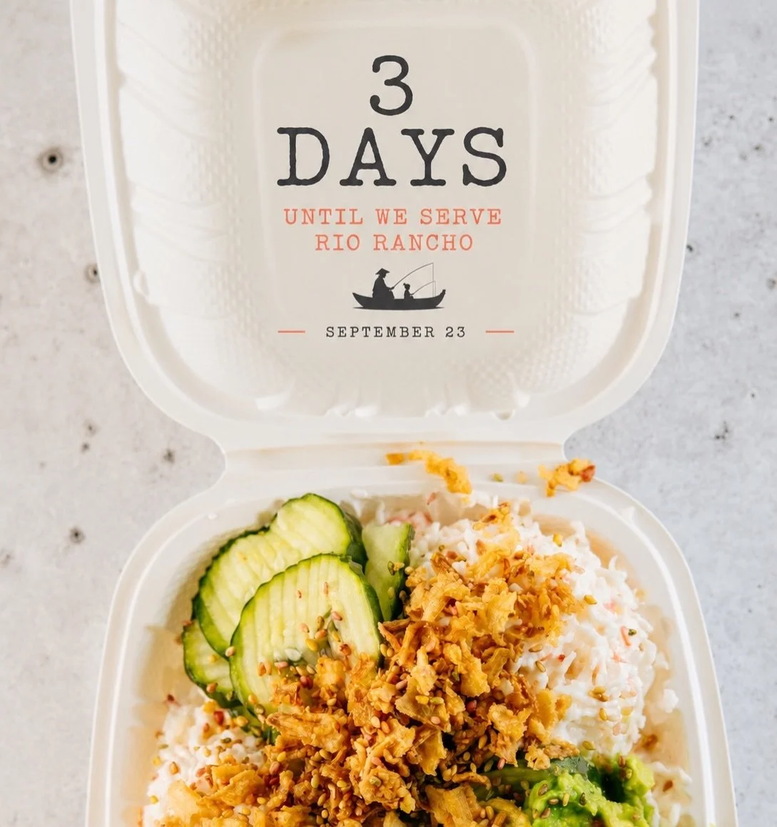 3 DAYS, RIO RANCHO. 🌊

The wait is almost over.

In just three days, we finally get to open our doors and serve the community we&rsquo;ve been preparing for. Fresh ingredients, made-to-order bowls, and a whole lot of intention behind every detail.

