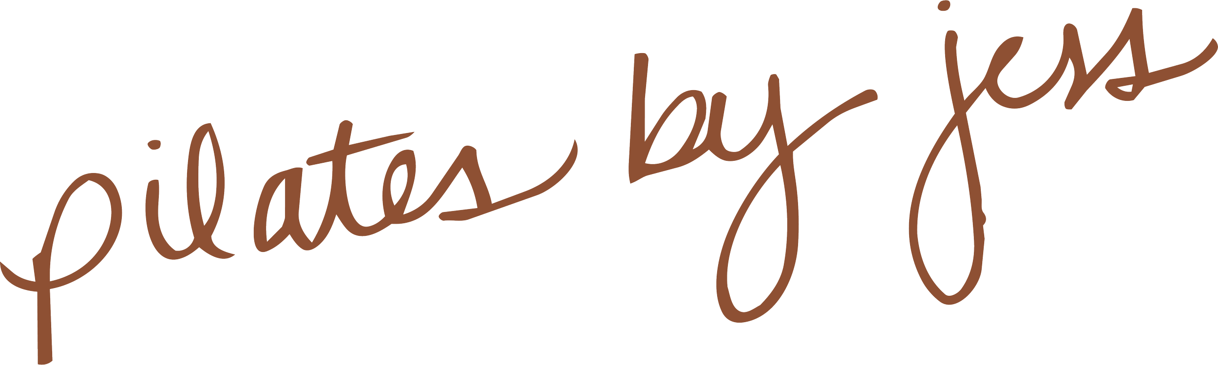 Text that says, "prints by kyle" in brown cursive script.