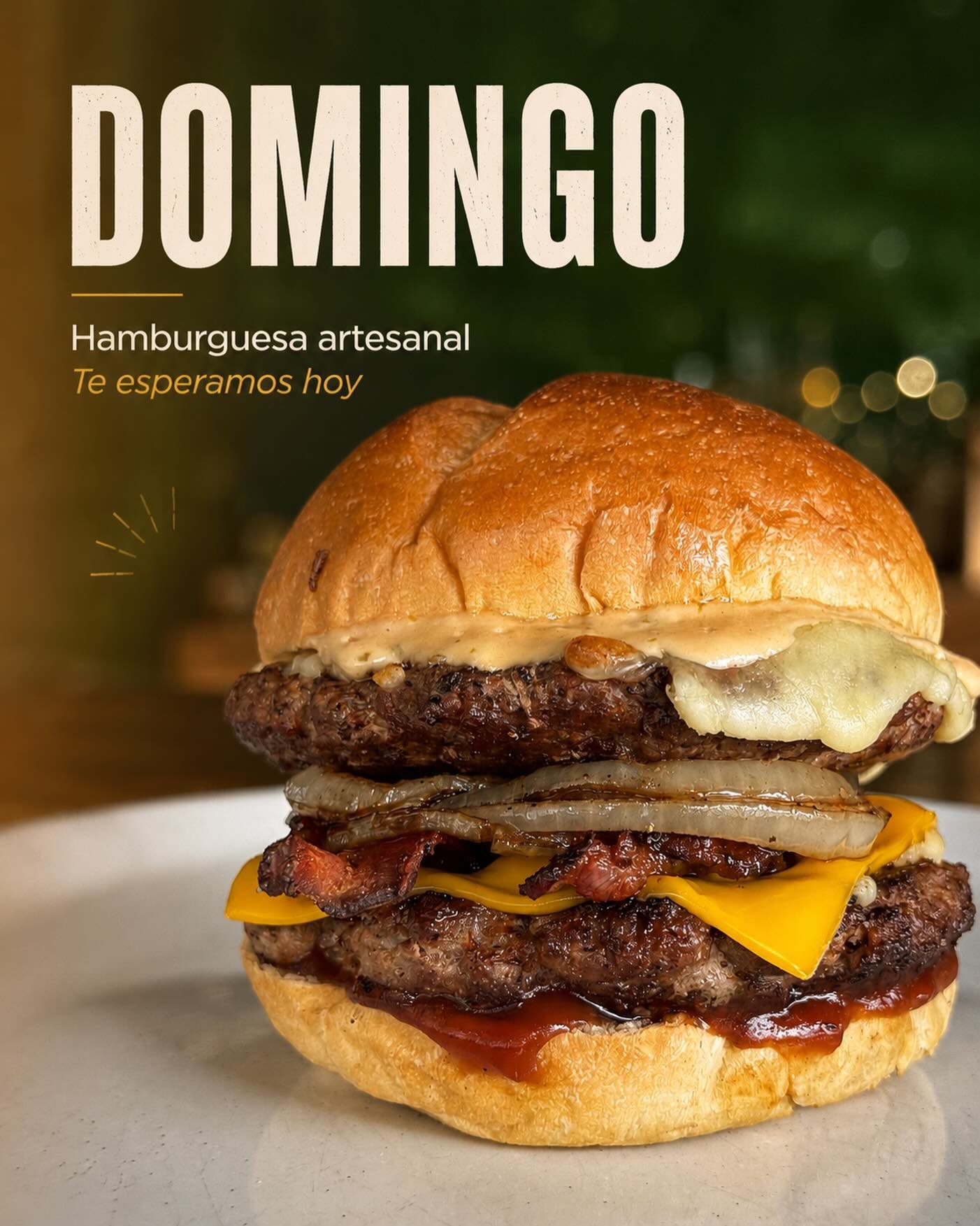 Domingo para disfrutar nuestras hamburguesas artesanales. 🍔

Preparadas con buen sabor, ingredientes frescos y ese toque de la casa que las hace especiales.

Venga por la suya hoy en NutriTierra.