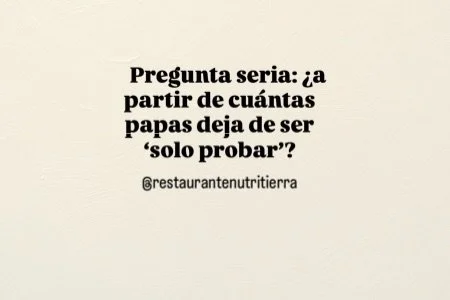 Porque una es cortes&iacute;a&hellip; dos todav&iacute;a pasan&hellip; 👀

Pero cuando ya est&aacute; escogiendo las m&aacute;s grandes, eso dej&oacute; de ser &ldquo;probar&rdquo; hace rato. 😂🍟

No queremos se&ntilde;alar a nadie, pero todos tenem