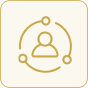 Icon of a person with a clock inside a shield, representing time management or scheduling.