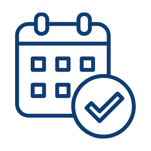 Easy online booking icon