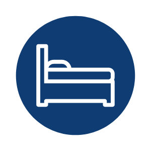 Hotel bed icon