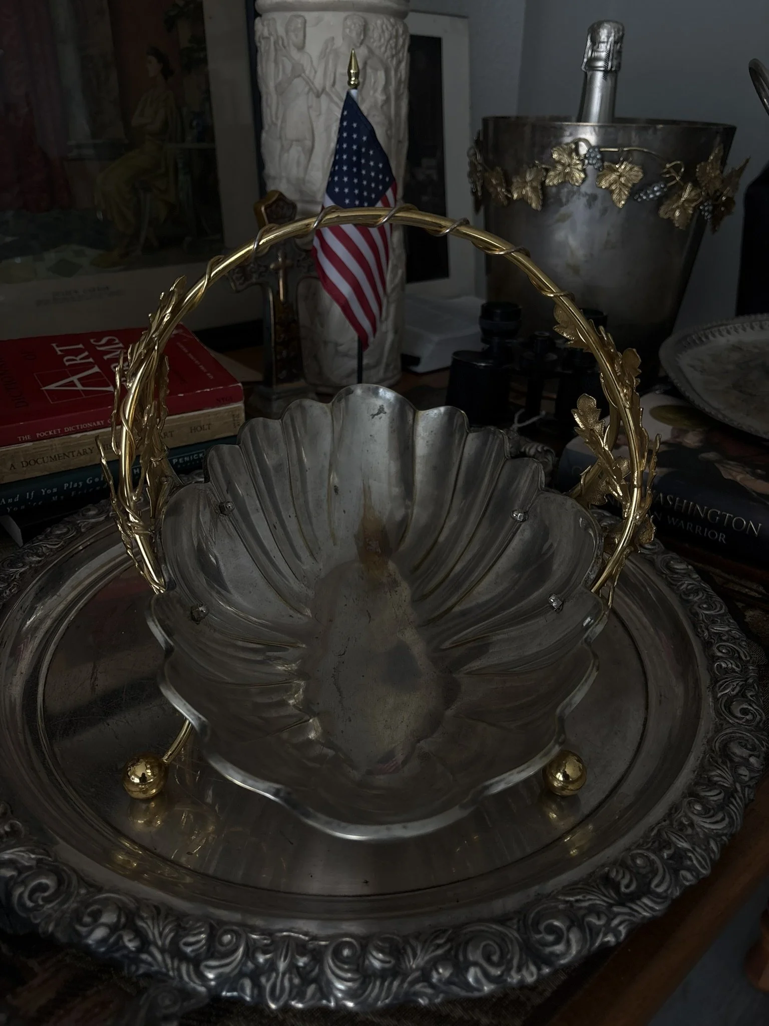 British Silver-Plated Decorative Centrepiece, 20th Century