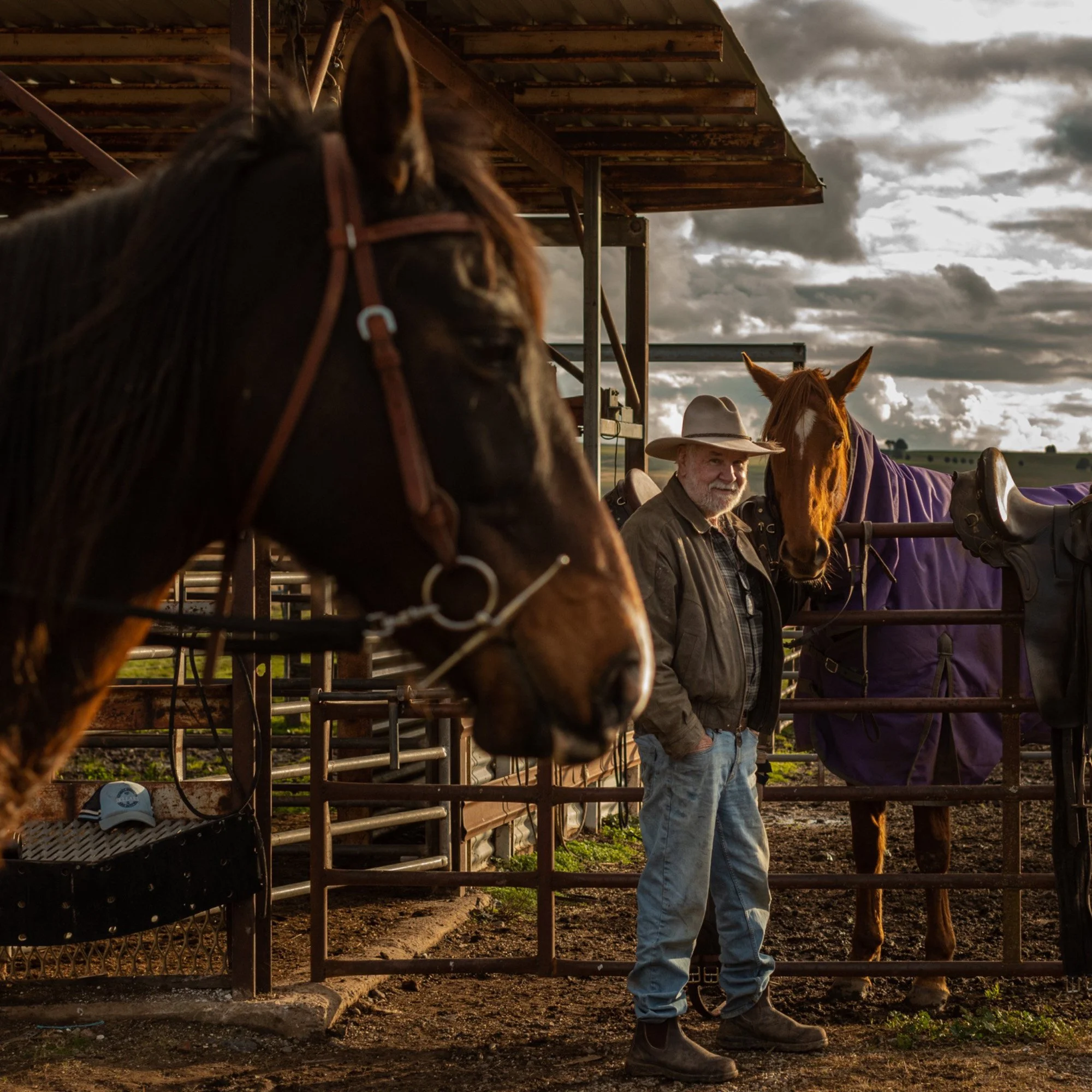 Portrait of Victorian mountain cattleman Charlie Lovick at his home in Merrijig, Victoria, Australia. Photo by Asanka Brendon Ratnayake for The New York Times.
