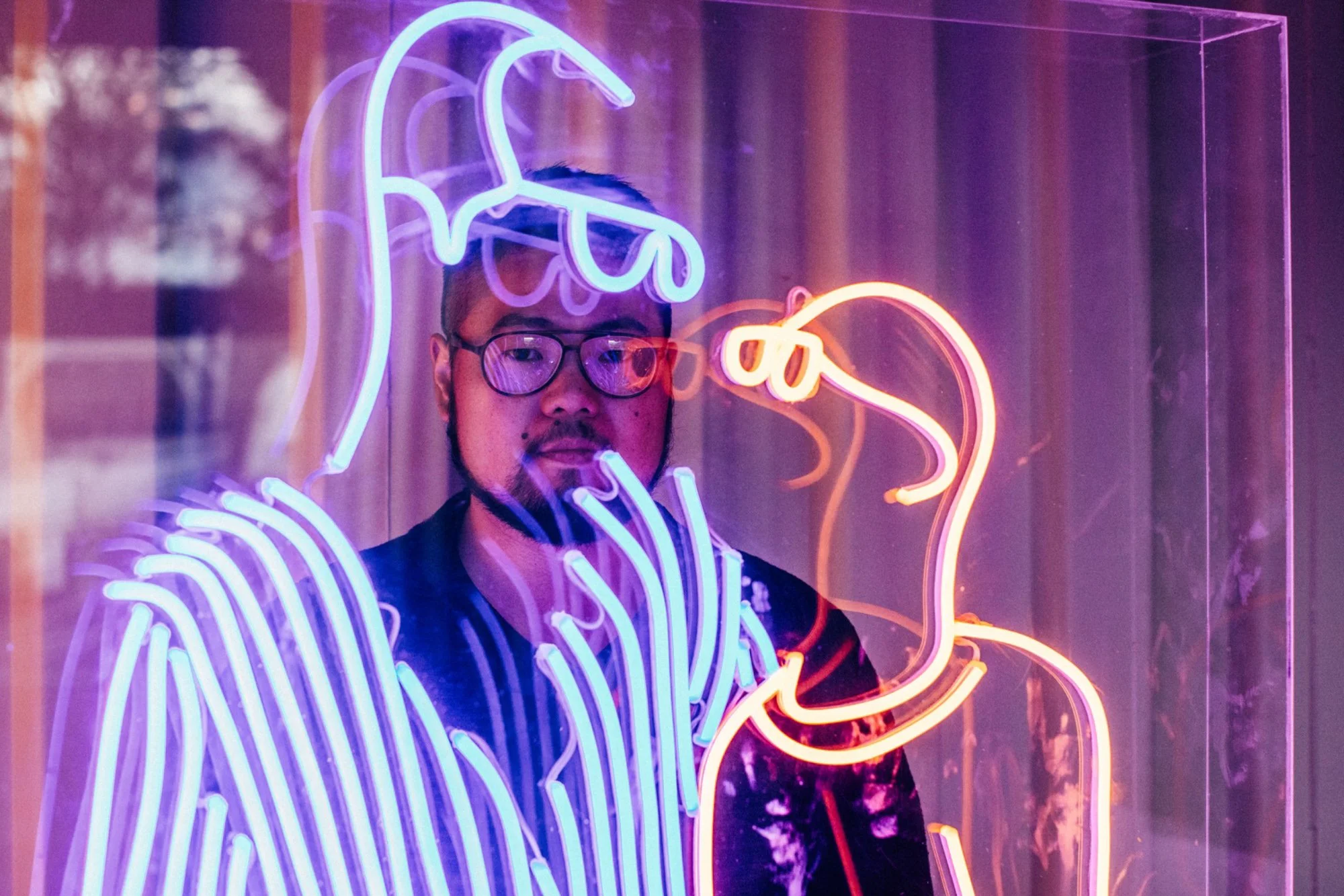 Portrait of artist Badiucao 