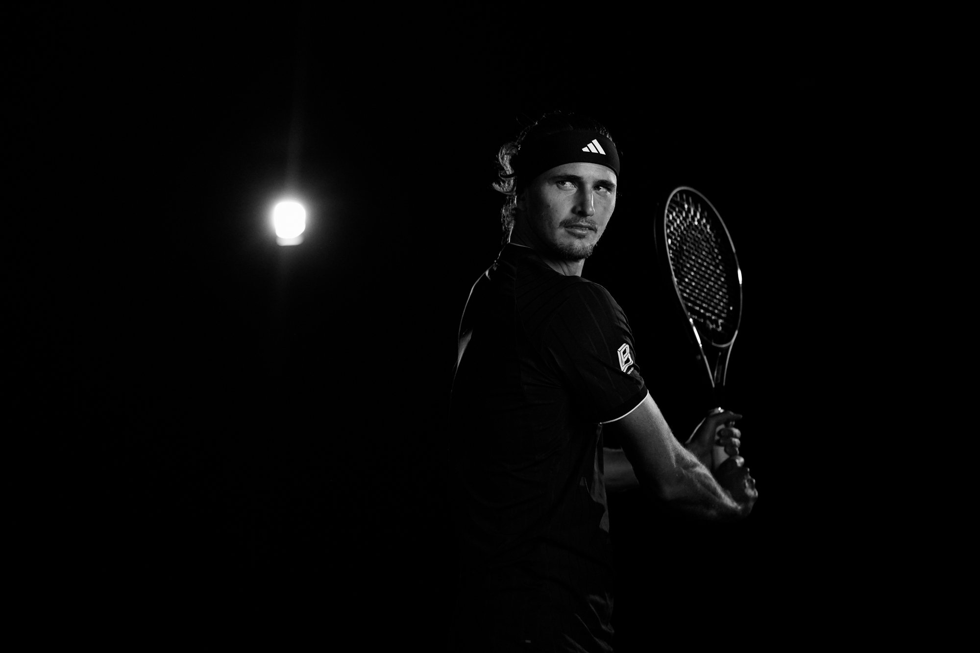 Alexander Zverev during ATP content shoot at Melbourne Park Photo by Asanka Ratnayake