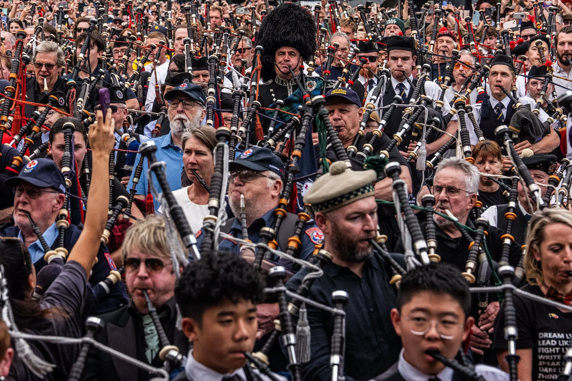 Bag Pipers Break Record For Largest Ever Bagpipe Ensemble in Melbourne Australia 2025